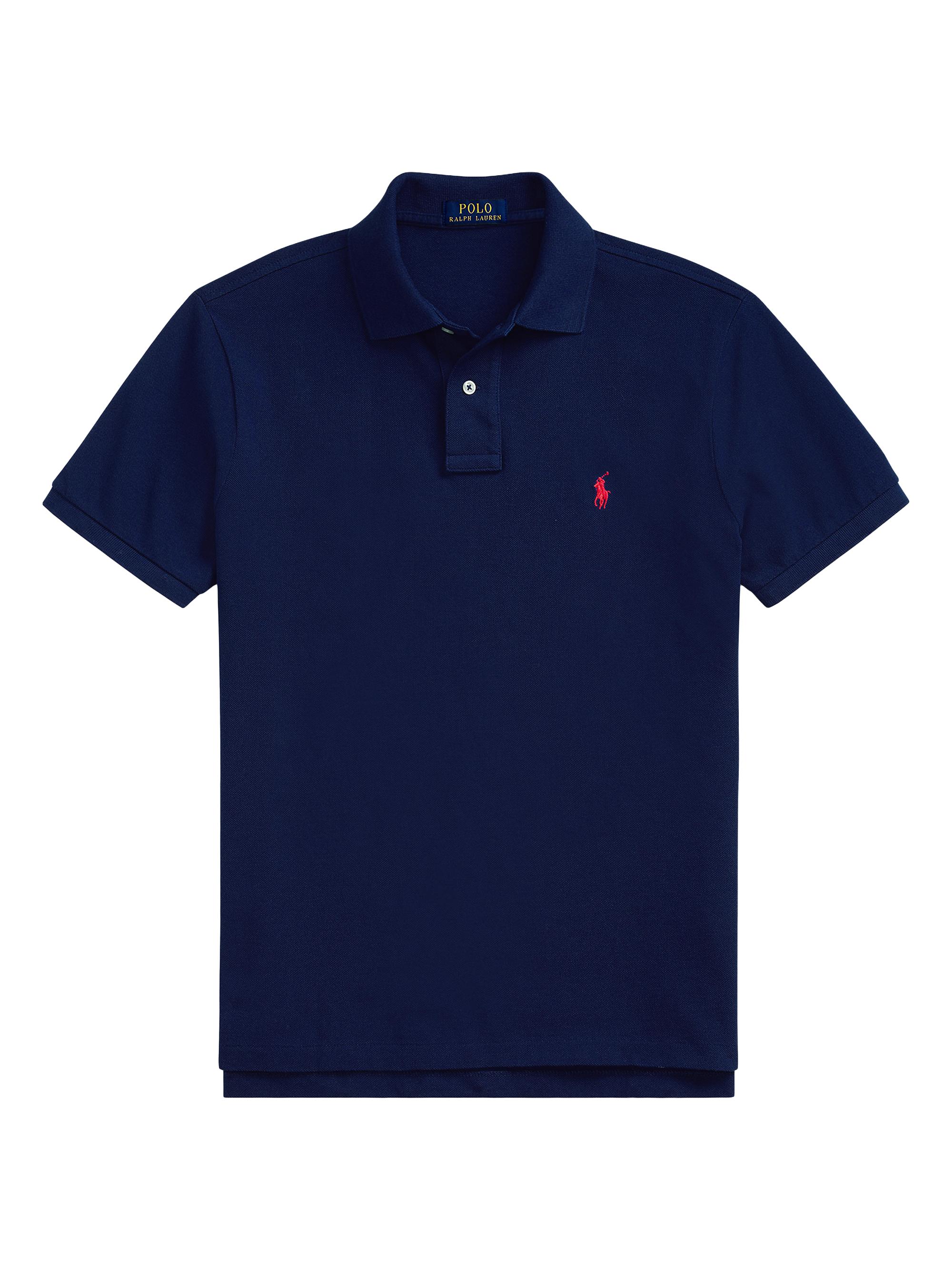 Polo Ralph Lauren Men's Logo Cotton Slim-Fit Polo Shirt - Blue