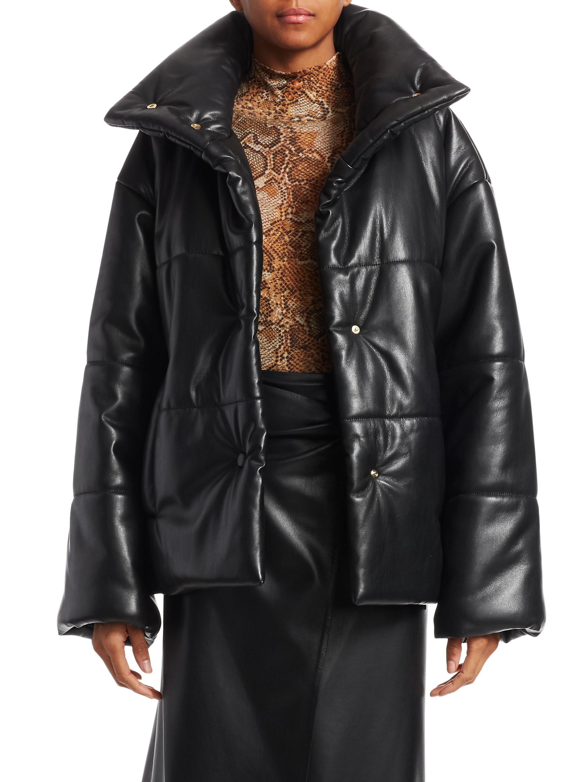 Nanushka Black Silva Leather Jacket