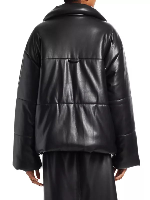Hide Vegan Leather Puffer Jacket