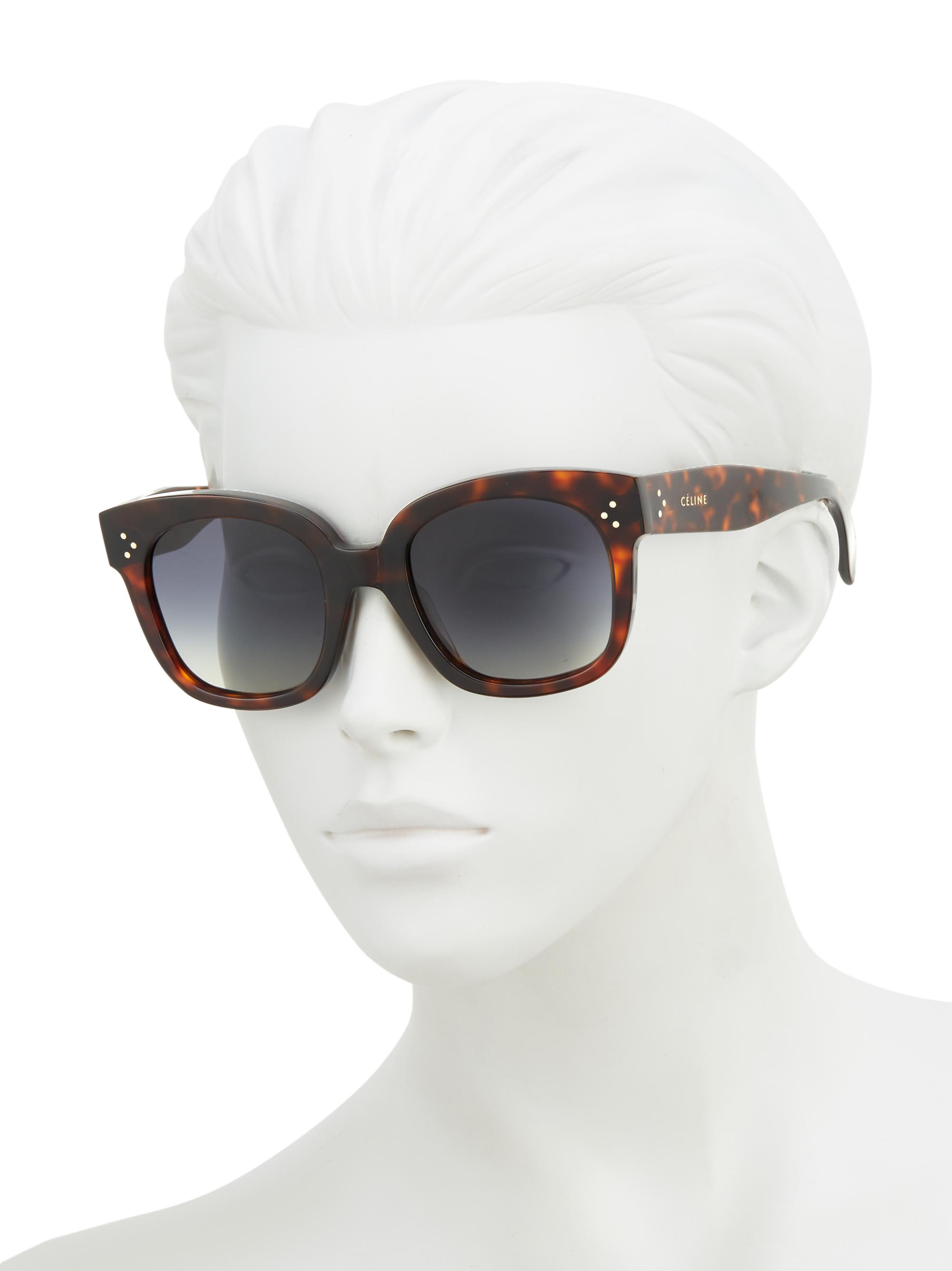 CELINE 54MM Square Cat-Eye Sunglasses | Saks Fifth Avenue