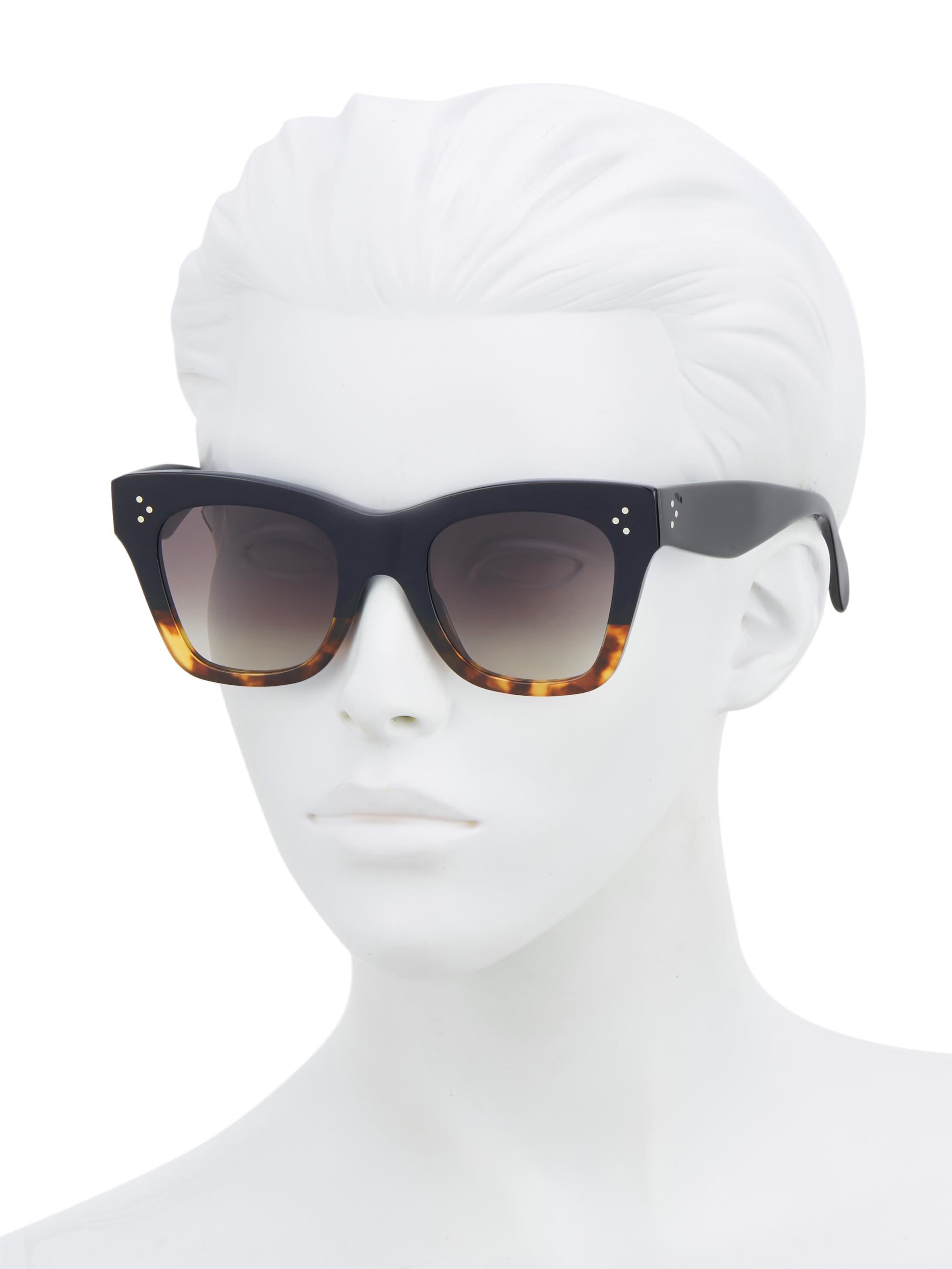 CELINE 50MM Square Cat-Eye Sunglasses | Saks Fifth Avenue
