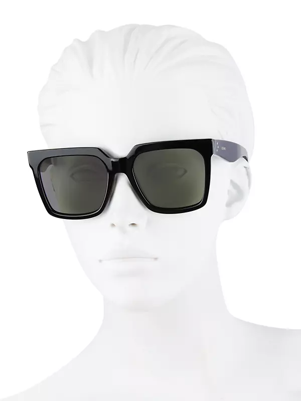 CELINE Mini Triomphe Square Sunglasses, 55mm