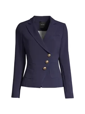 Cotton Duchesse Double Breasted Blazer