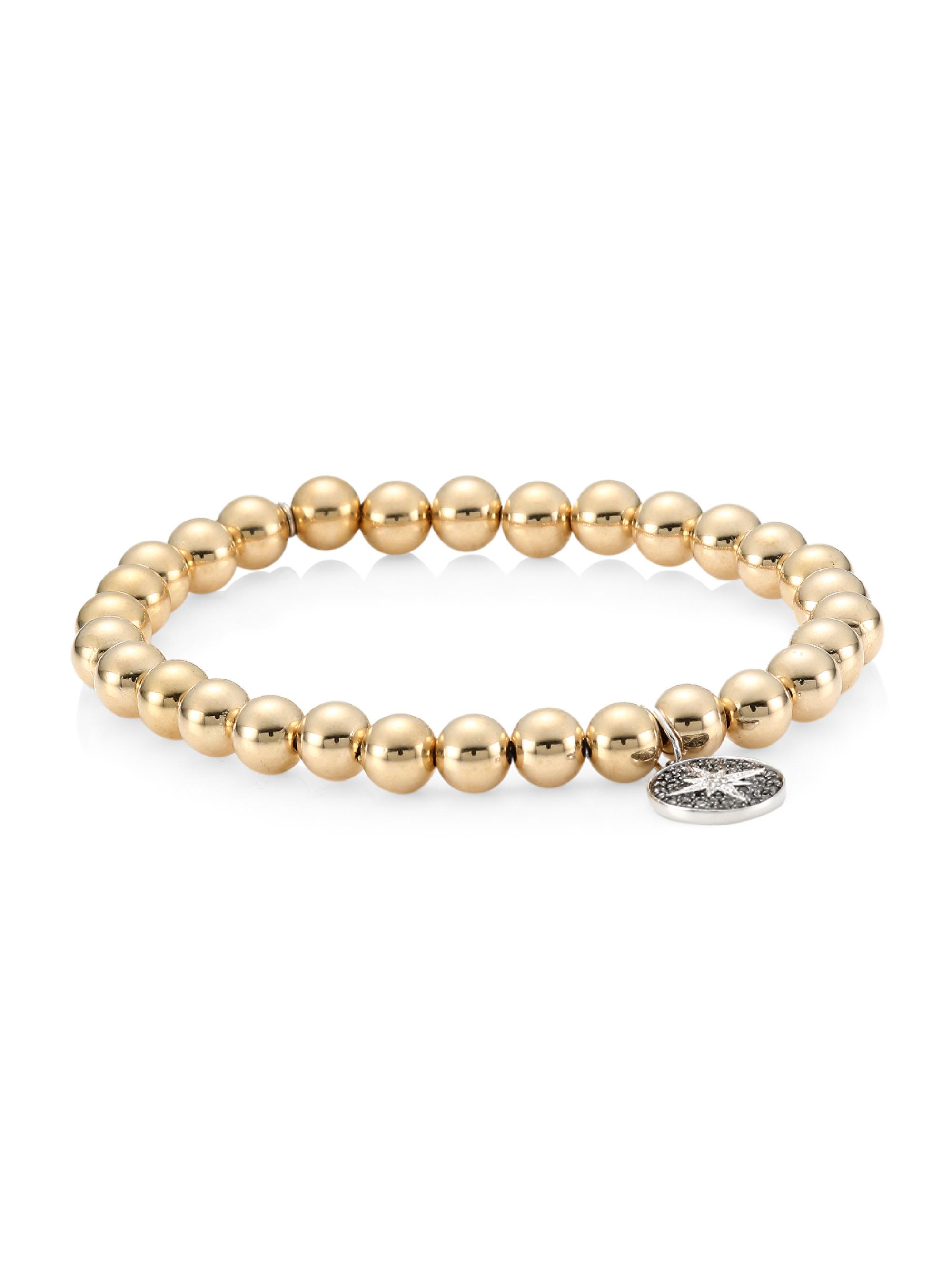 Sydney Evan Women's 14K Yellow Gold, 14K White Gold & Diamond Starburst Medallion Bracelet