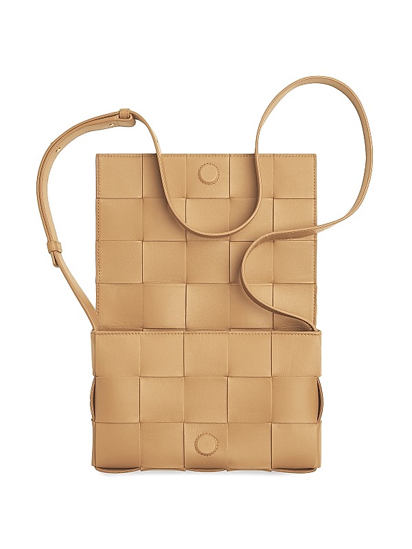 Shop Bottega Veneta The Cassette Intreccio Leather Crossbody Shop Bottega Veneta The Cassette Intreccio Leather Crossbody