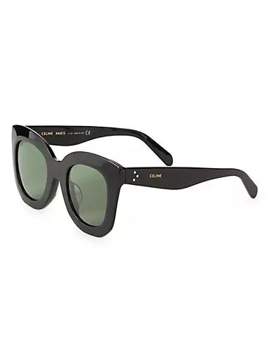 49MM Round Cat Eye Sunglasses