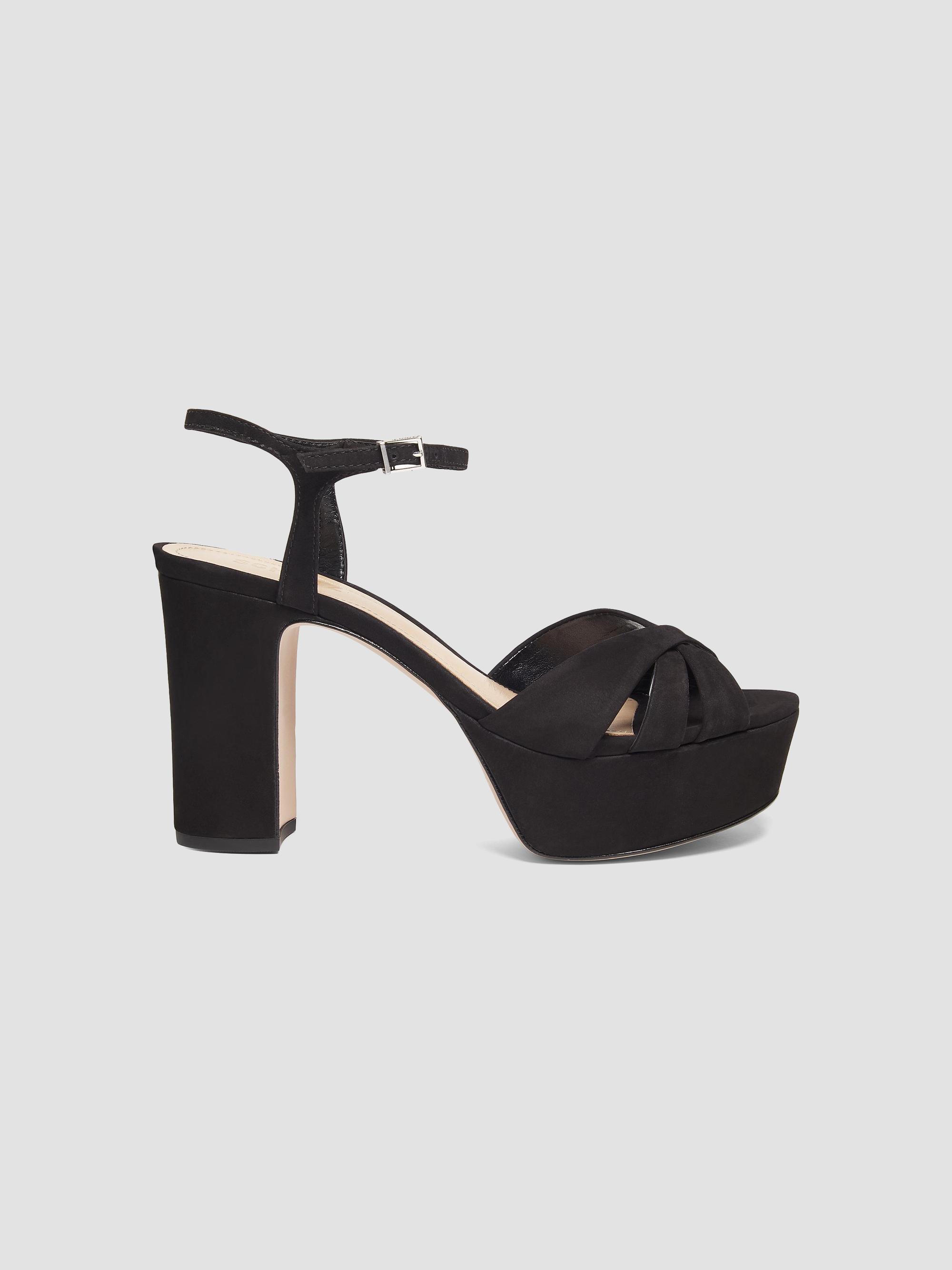 Schutz Women's Keefa Suede Platform Sandals - Black | Thumbnail 7