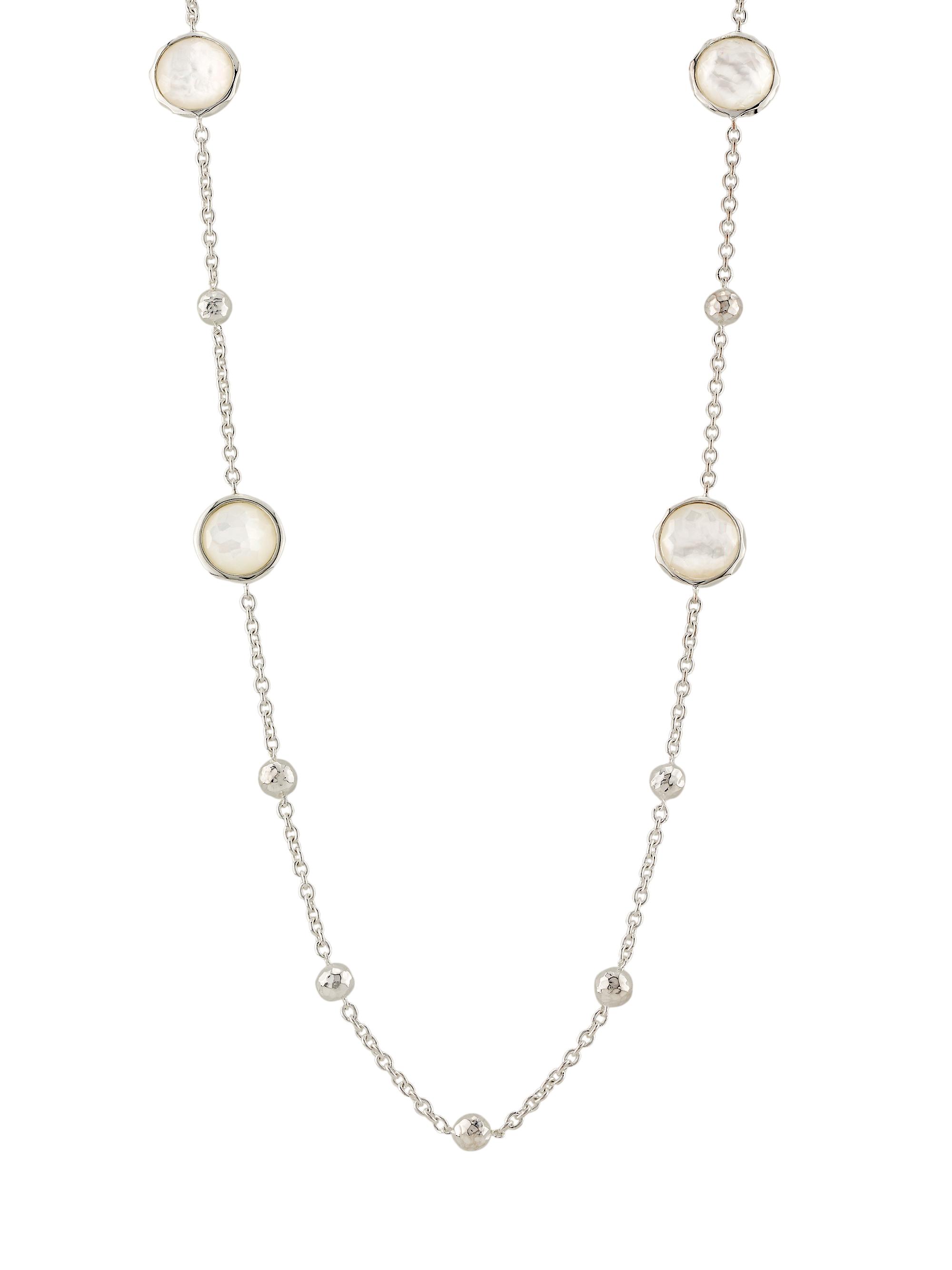 Ippolita Women's Lollipop Sterling Silver, Quartz & Mother-of-Pearl Station Necklace - Silver