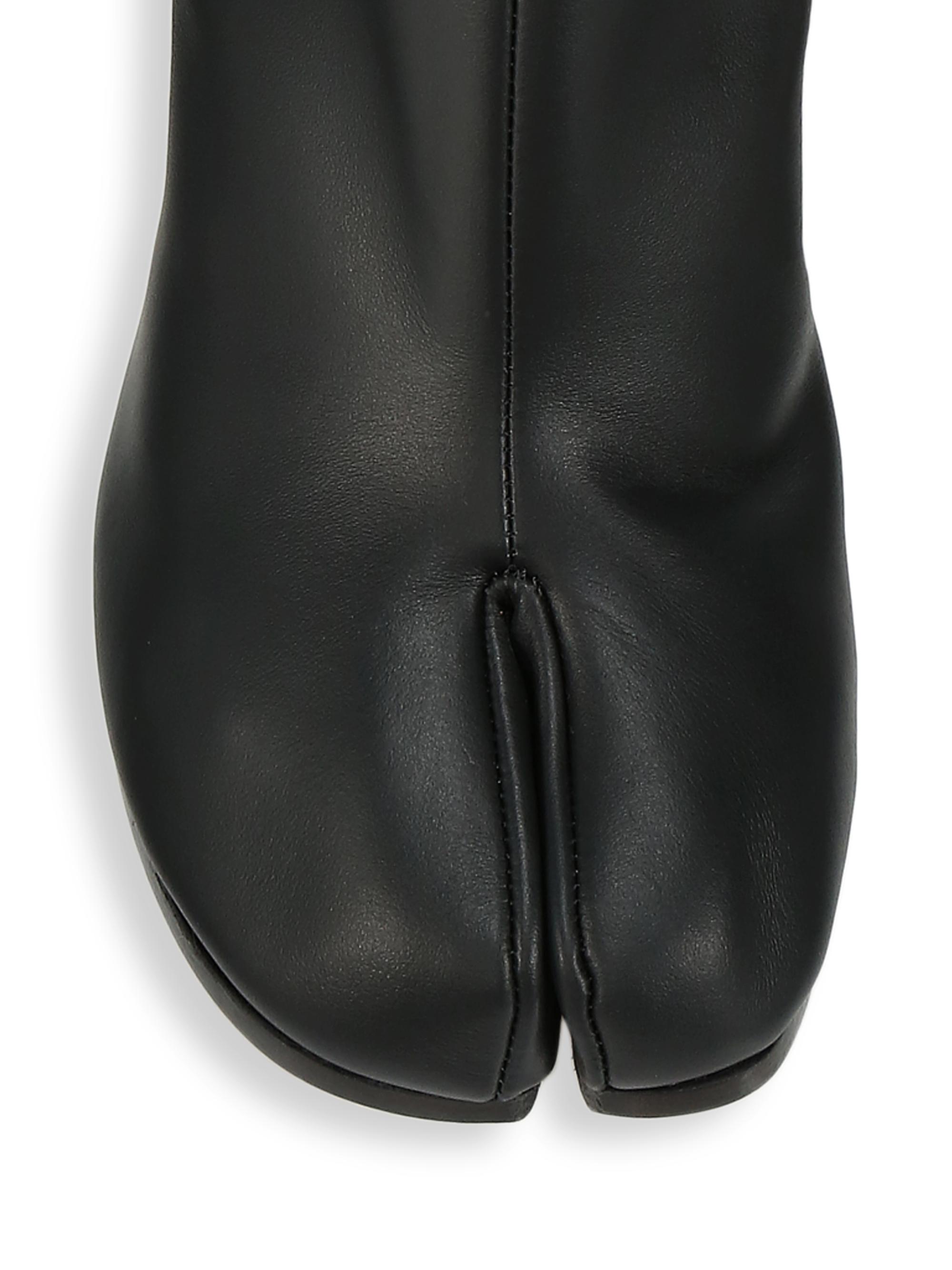 Maison Margiela Tabi Leather Ankle Boots | Saks Fifth Avenue