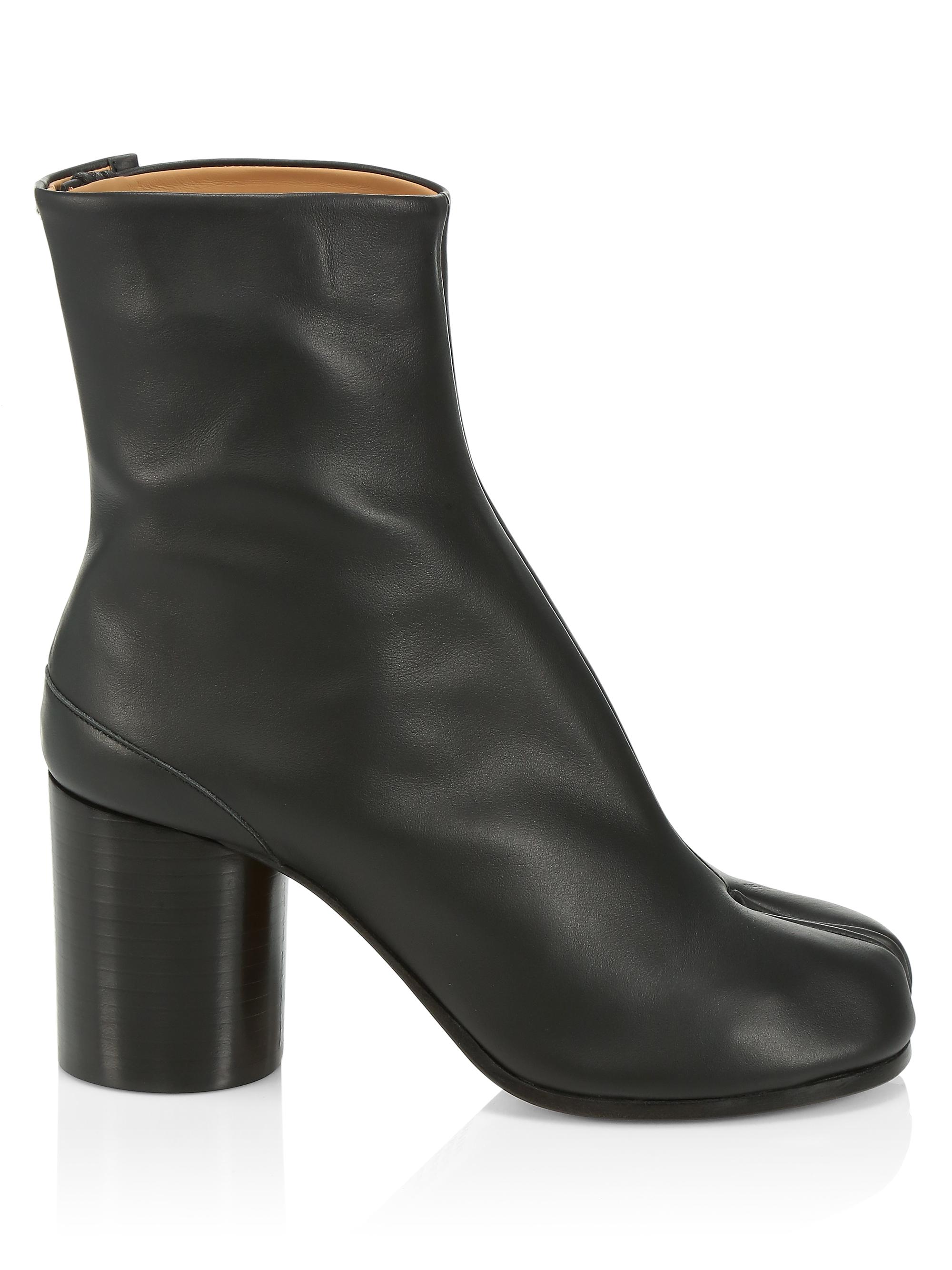 Maison Margiela Tabi Leather Ankle Boots | Saks Fifth Avenue