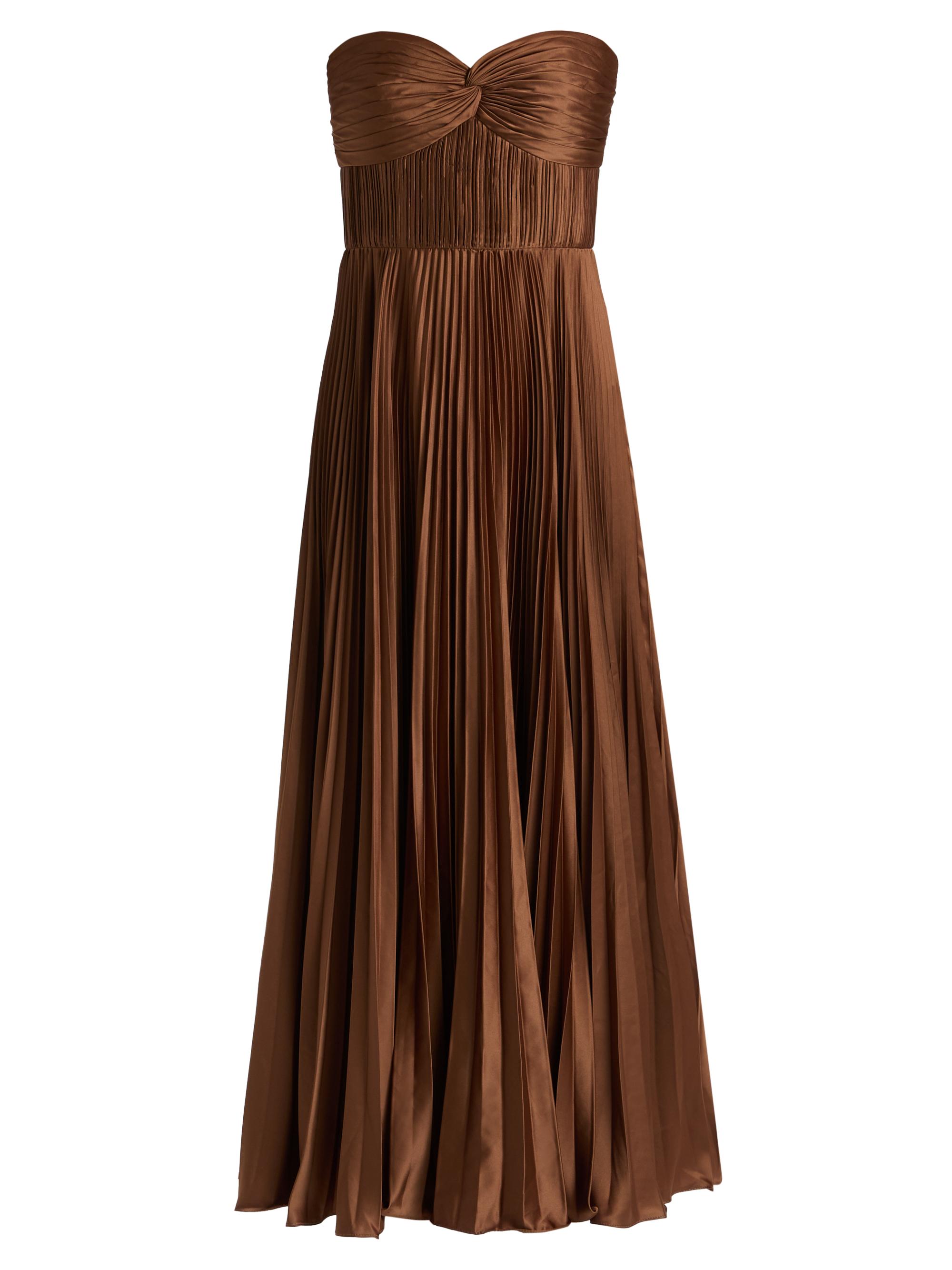 slim fit dress slacks BROWN DRESS WITH A COLLAR main image 1