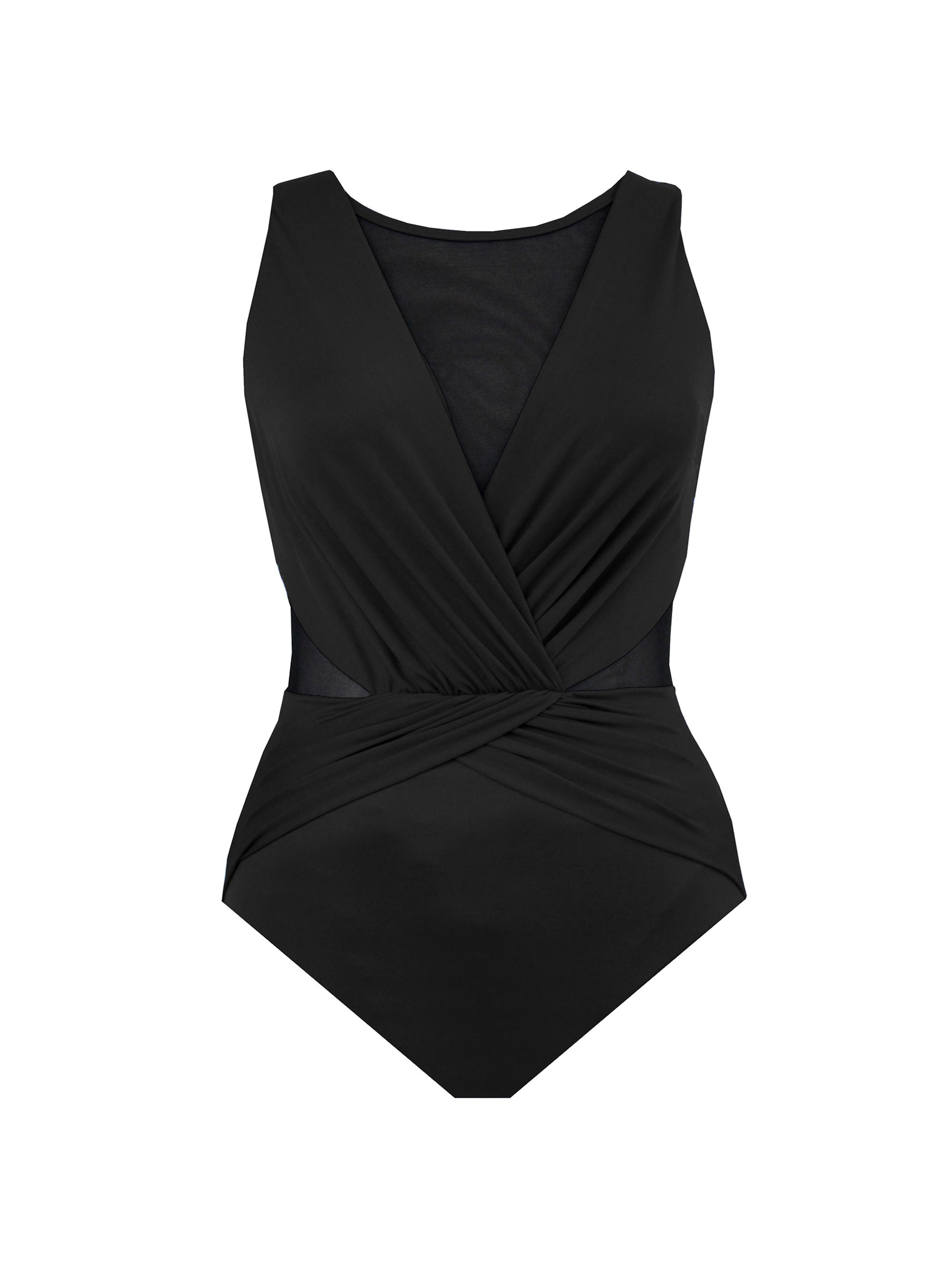Miraclesuit Swim Women's Plus Illusionists Palma One-Piece Swimsuit - Black