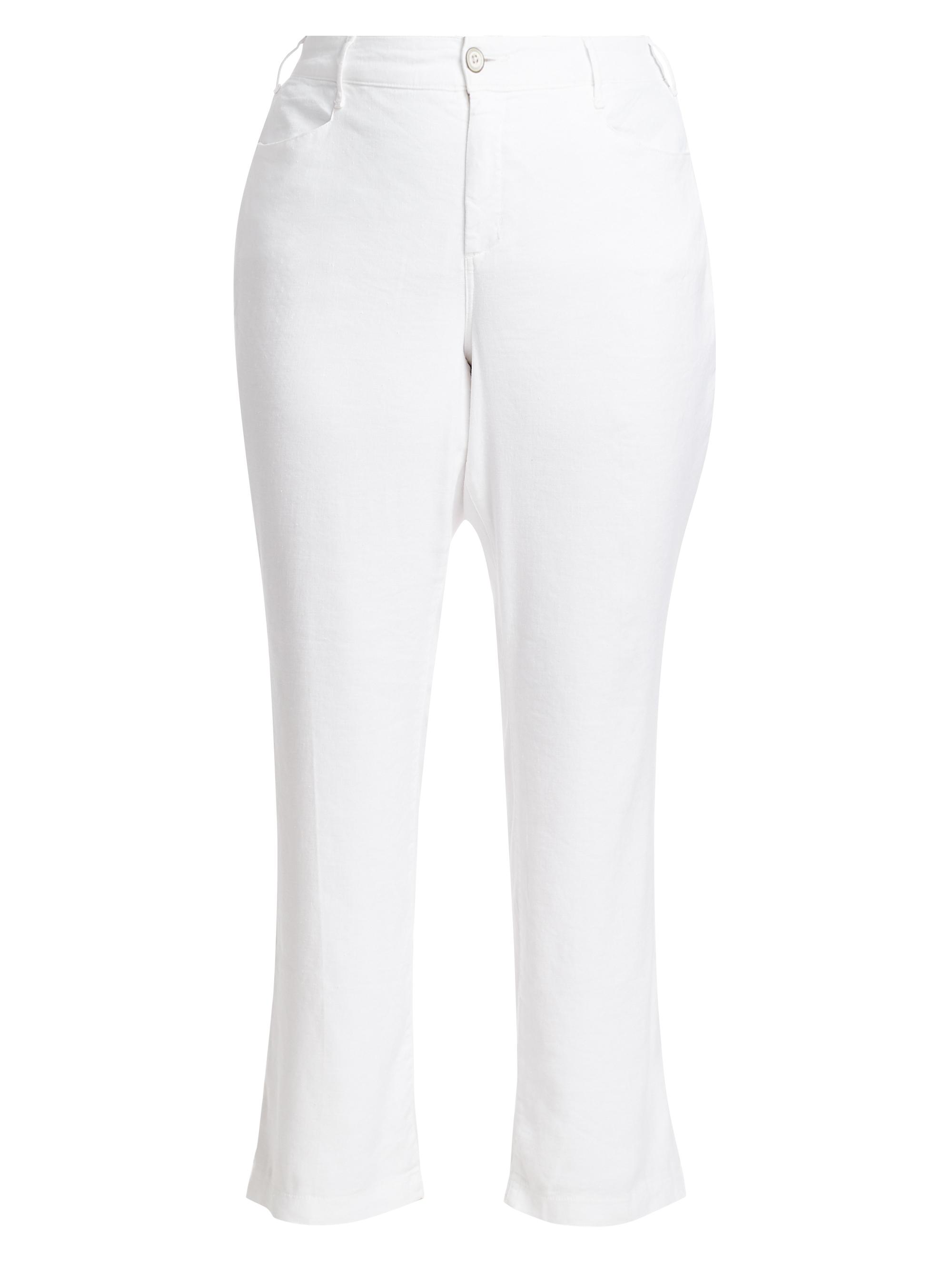 NYDJ Women's Wide Leg Trousers - Optic White