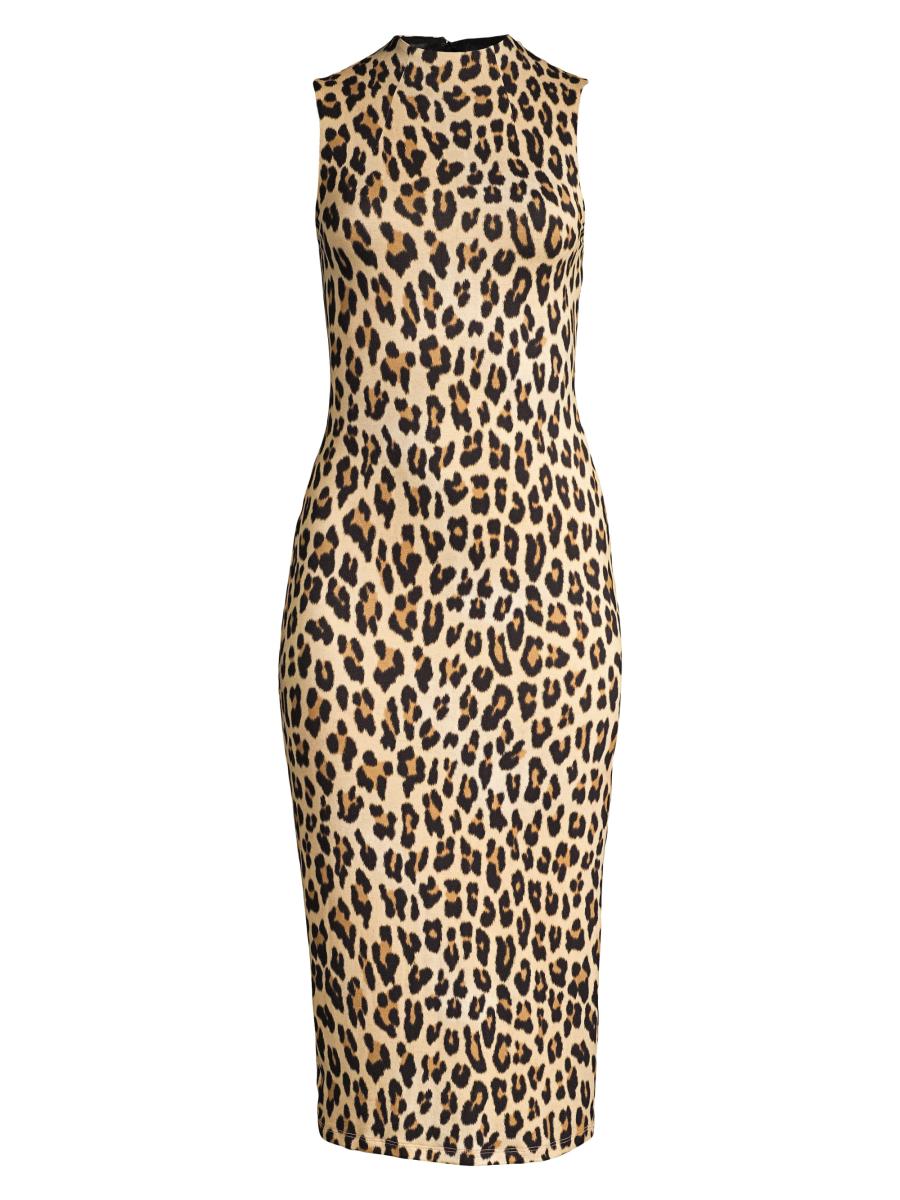 alice and olivia sequin leopard dress Alice + Olivia Leopard Sequin Sheath Dress Nude Size 2