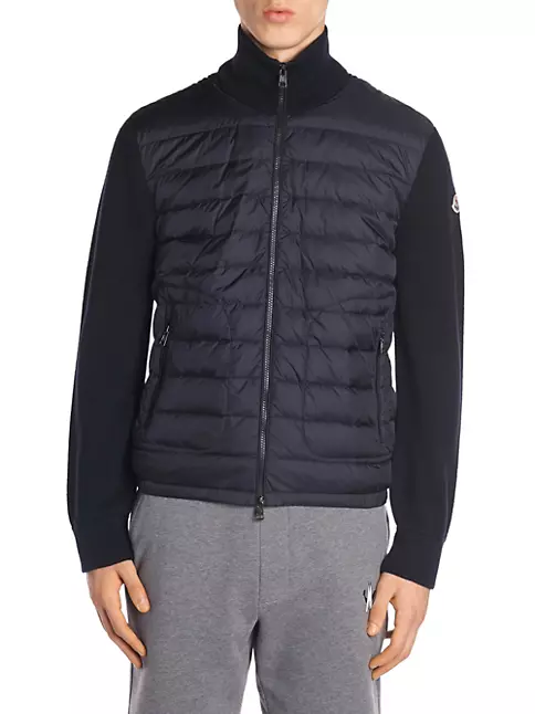 Moncler Grenoble Men's Knitted Arm Down Jacket