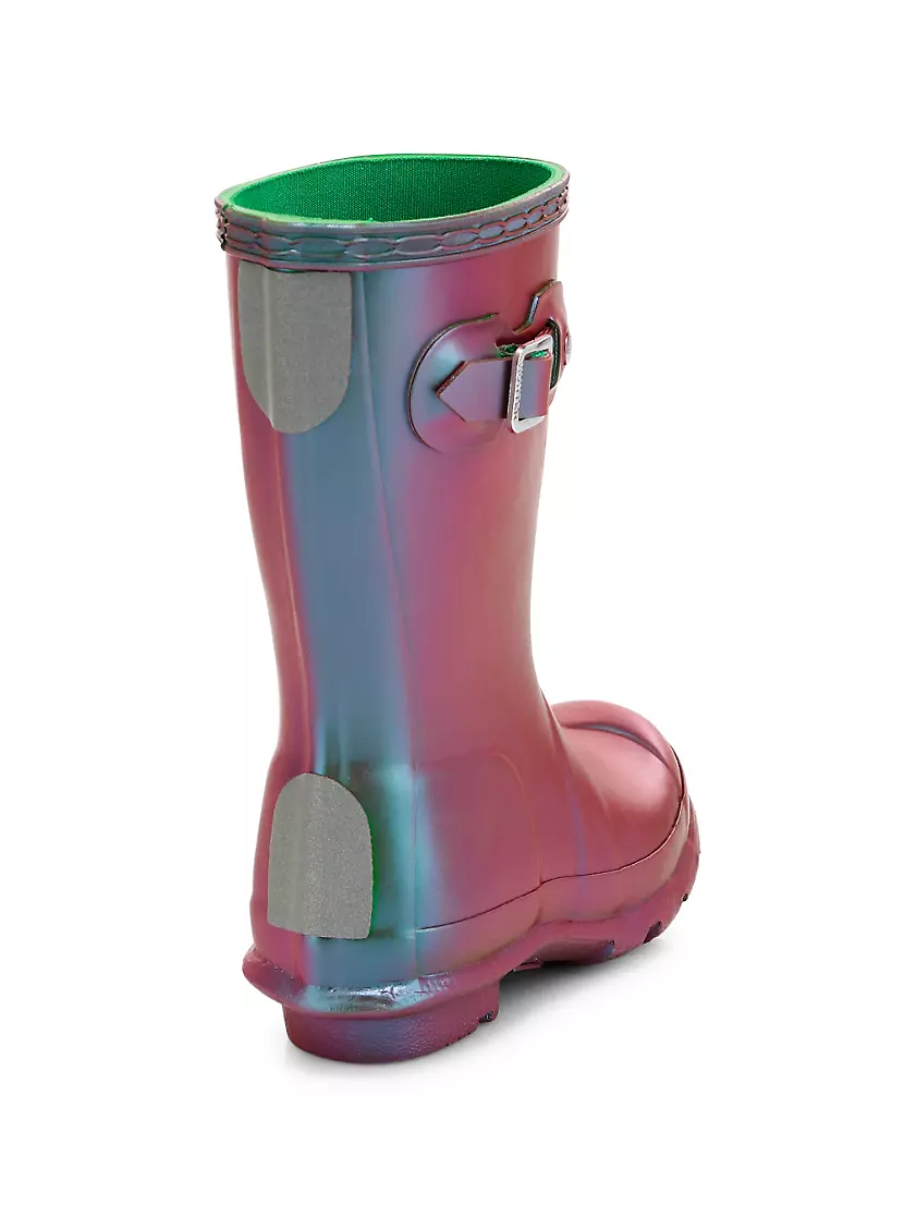 Hunter Original Kids Nebula Pink Rubber Rain Boots