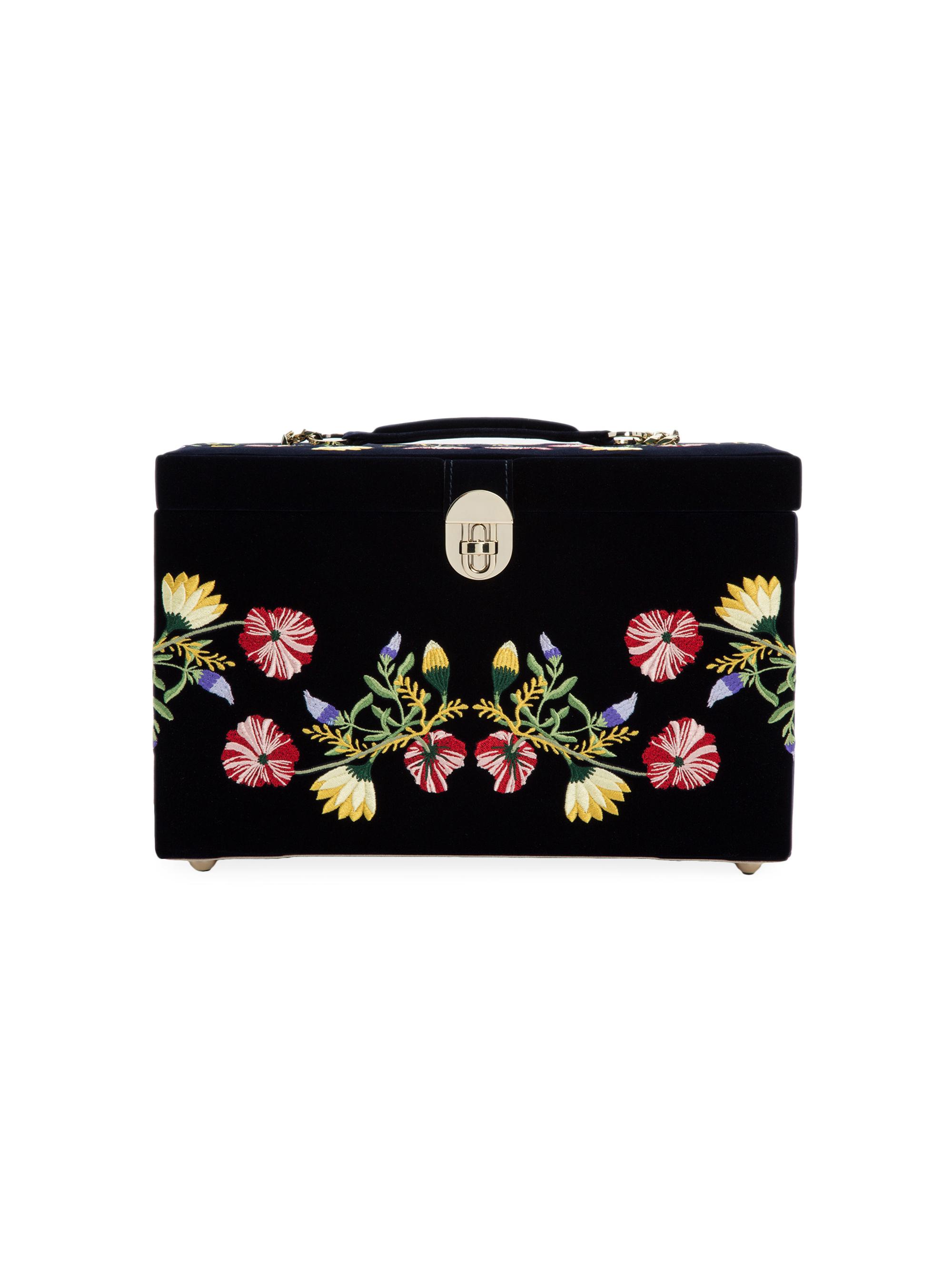 Wolf Medium Zoe Embroidered Jewelry Box | Saks Fifth Avenue