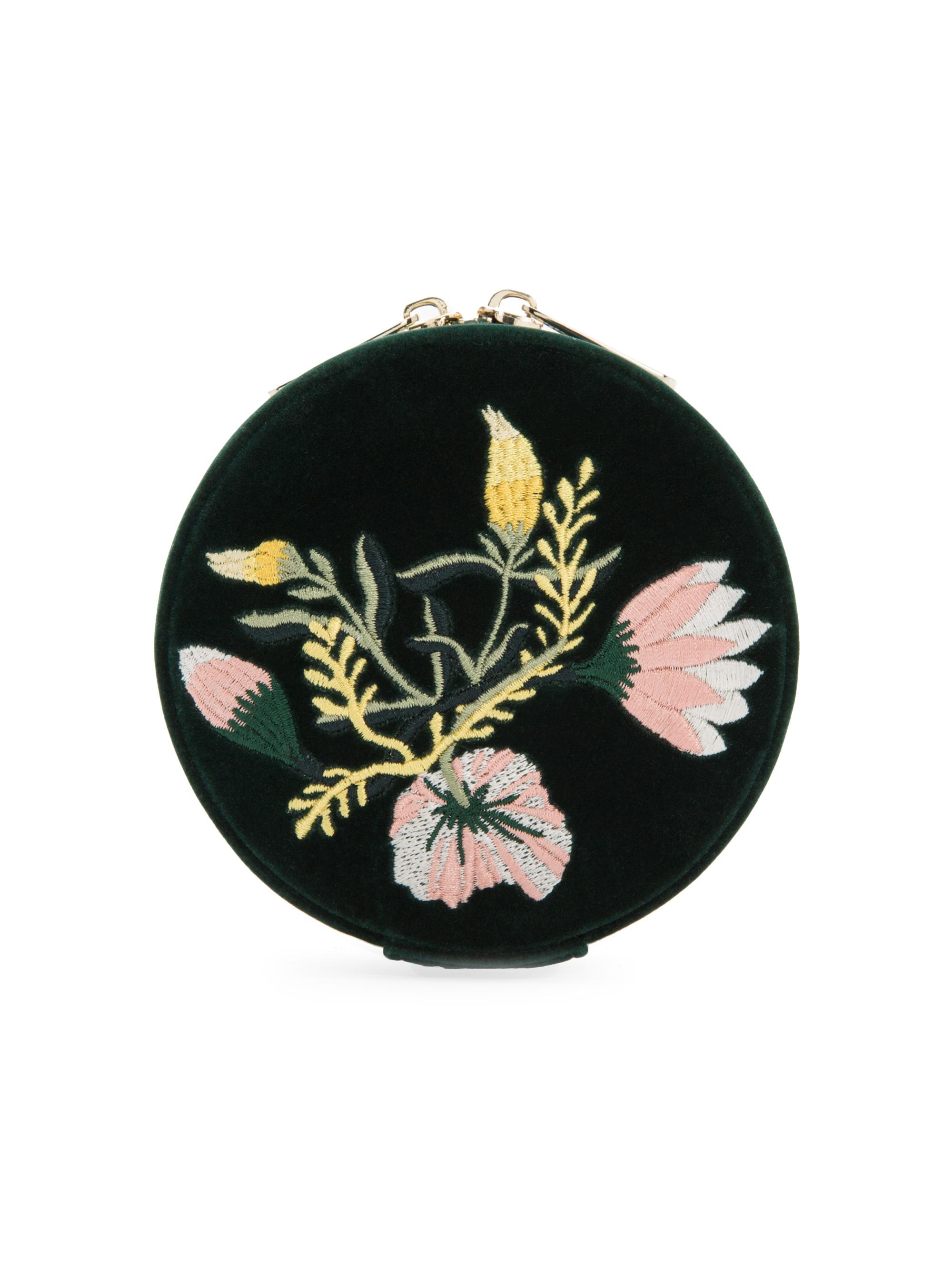 Wolf Zoe Round Travel Case - Forest Green