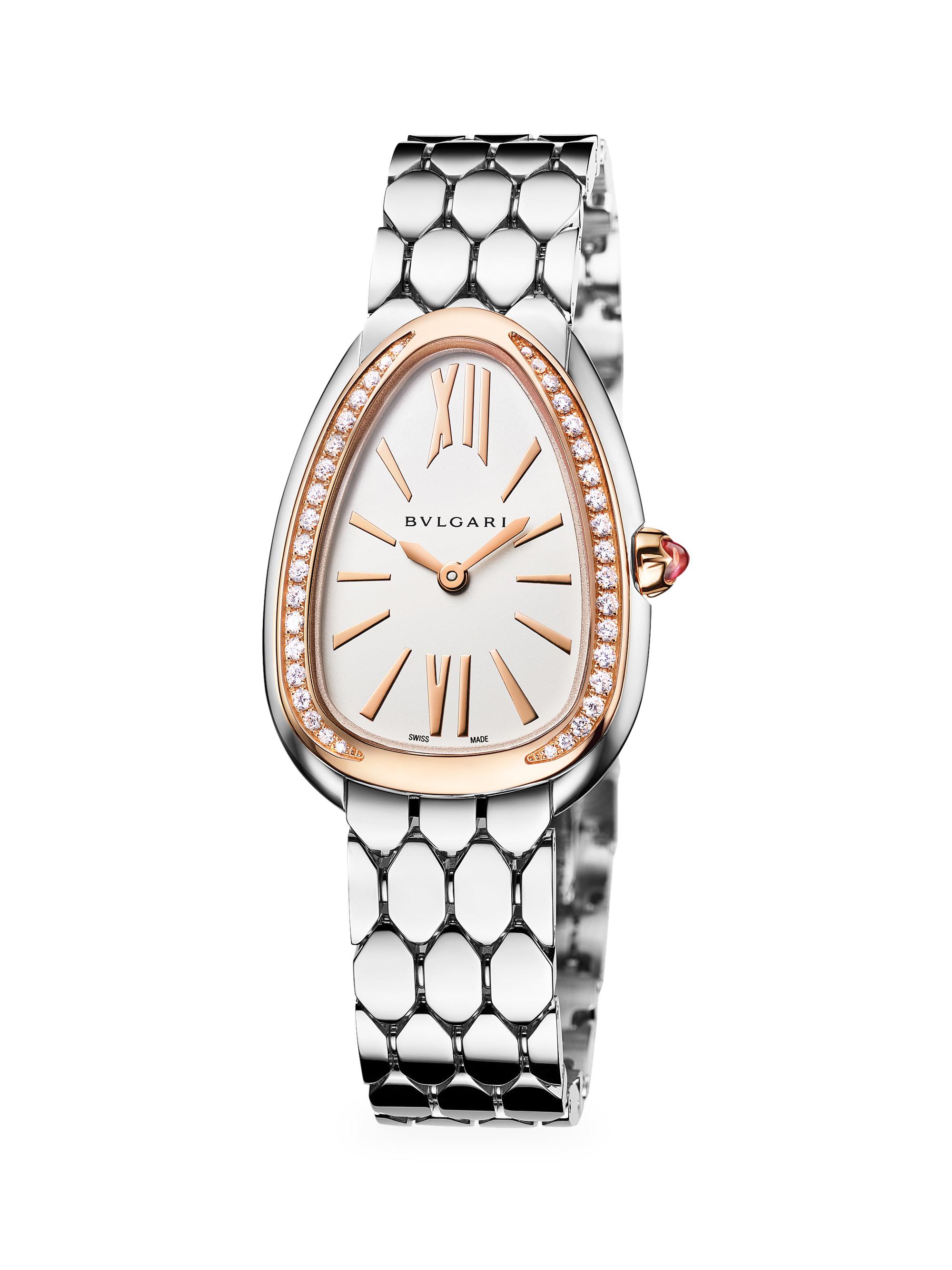 BVLGARI Serpenti Tubogas Stainless Steel Single Twist Watch | Saks