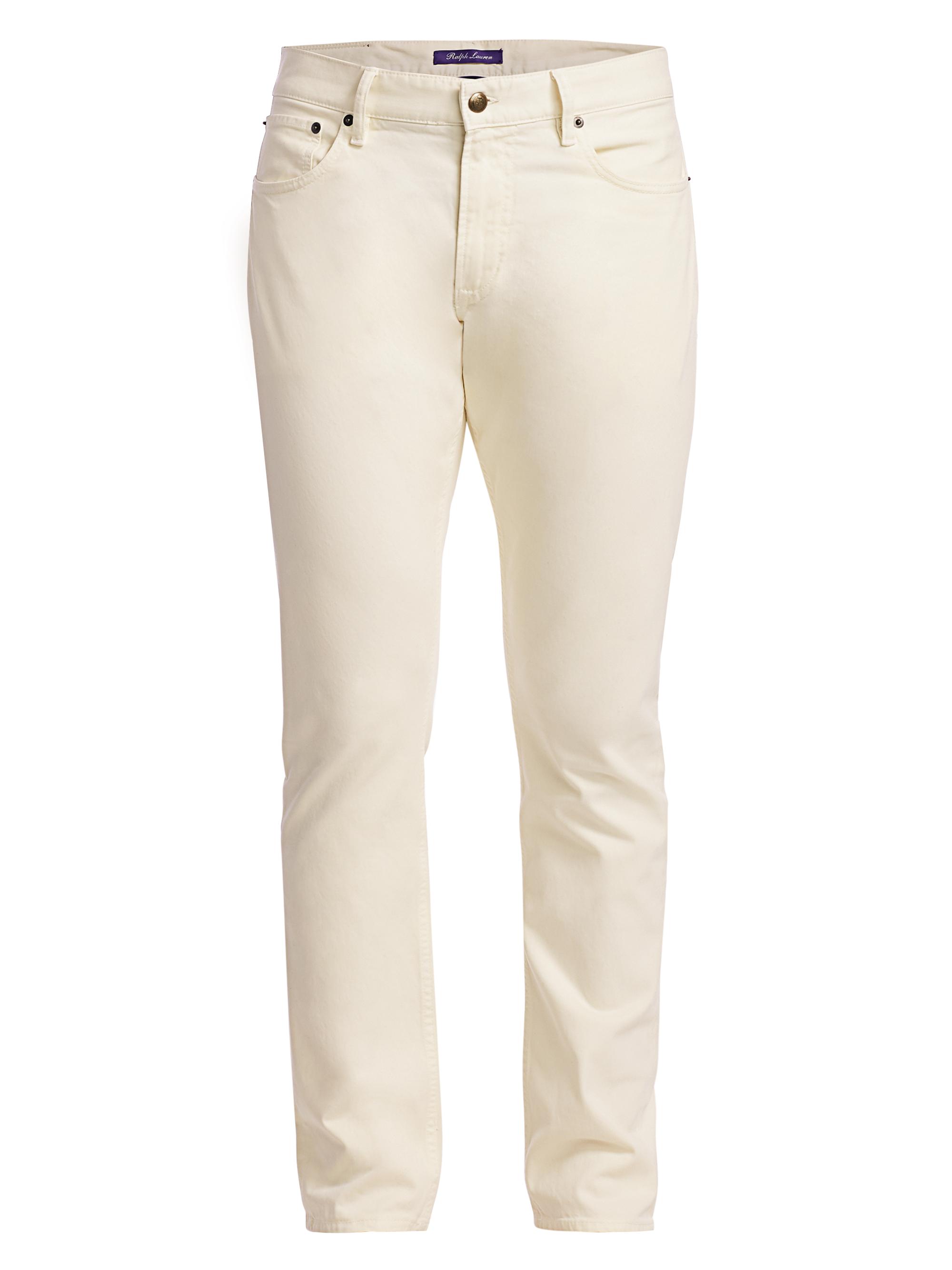 Ralph Lauren Purple Label Men's Slim-Fit Five-Pocket Jeans - Classic Cream