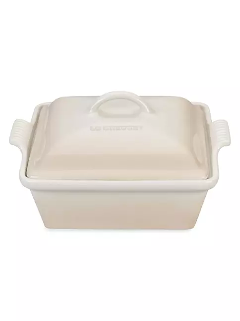 Le Creuset Heritage Stoneware Shallow Square Covered Baking Pan
