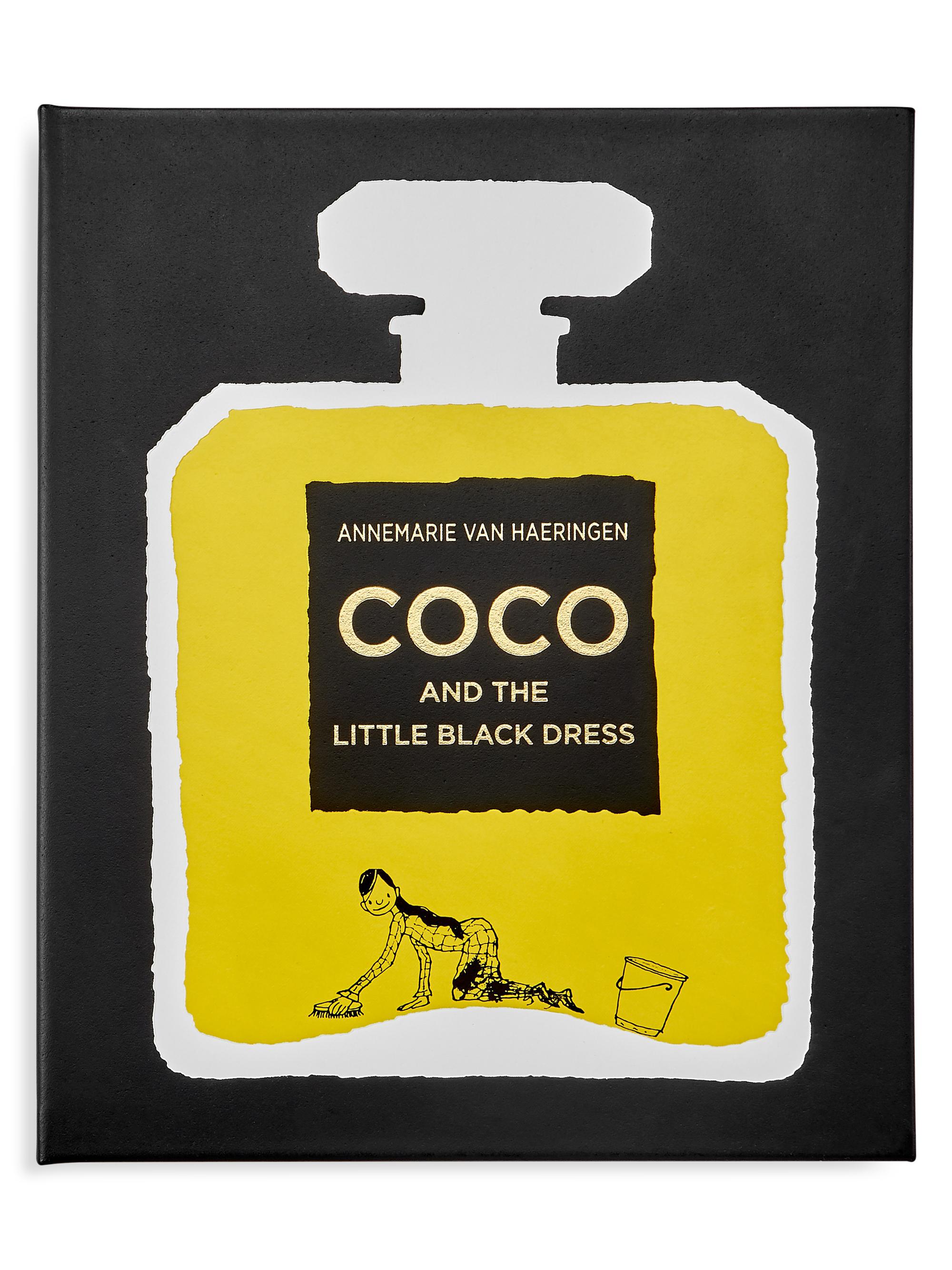 Graphic Image ''Coco & The Little Black Dress''Leather-Bound Children's Book - Black
