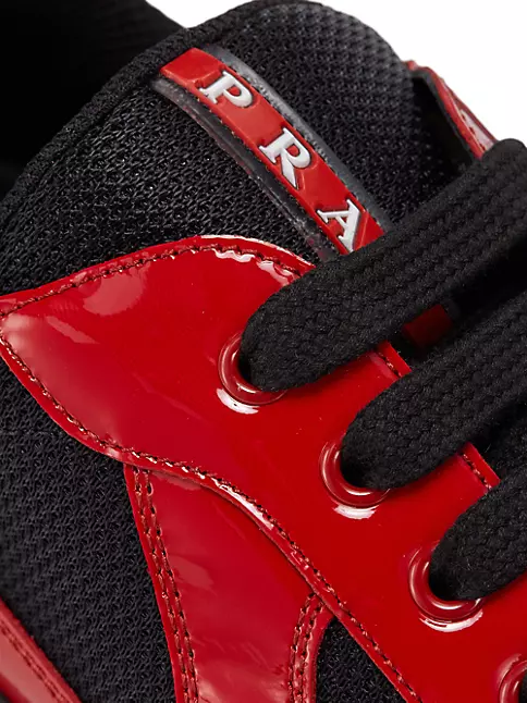 Shop Prada America's Cup Leather & Technical Fabric Sneakers | Saks Fifth Avenue