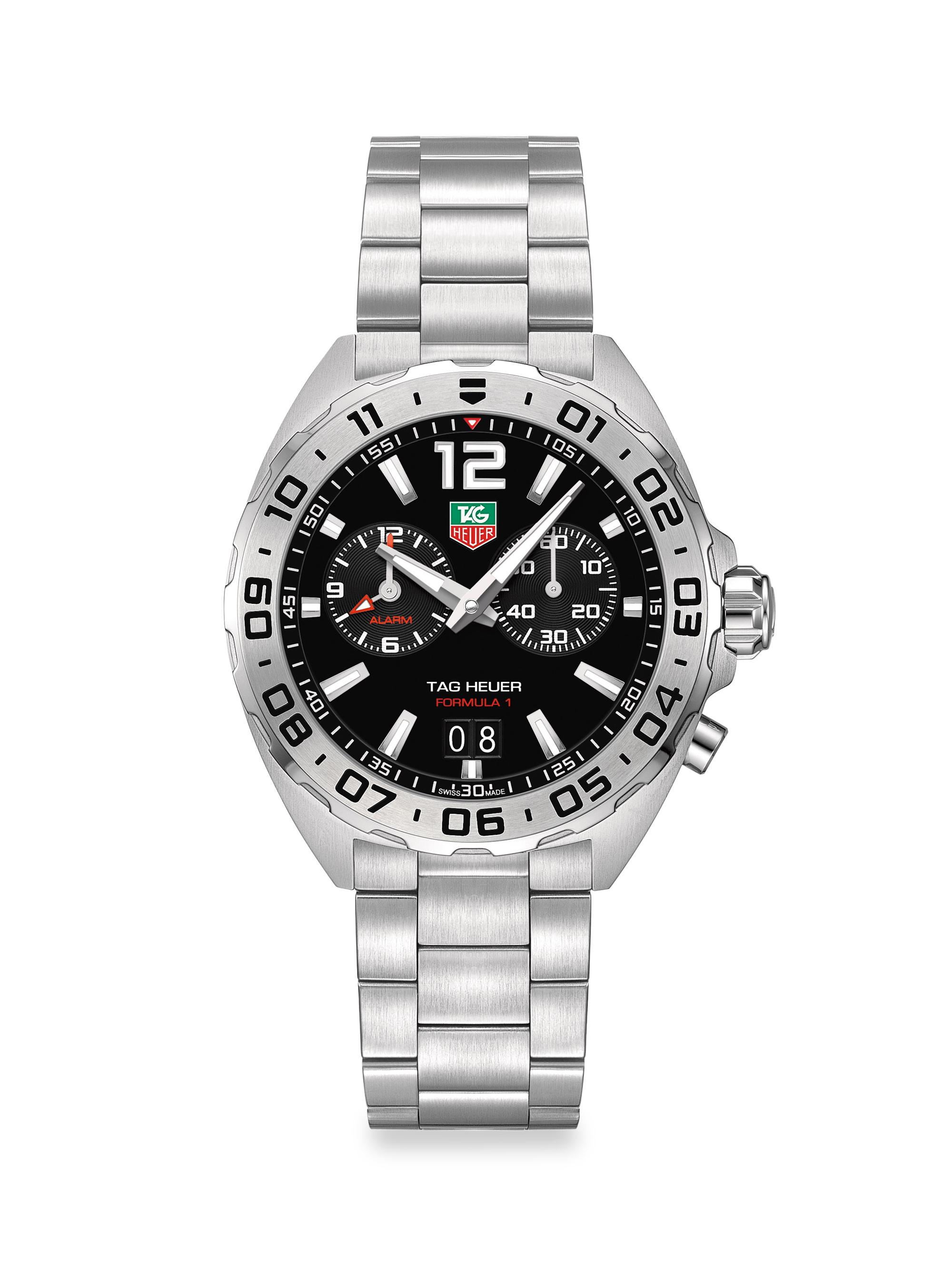 TAG Heuer Men's Formula 1 41MM Stainless Steel Quartz Chronograph Bracelet Watch