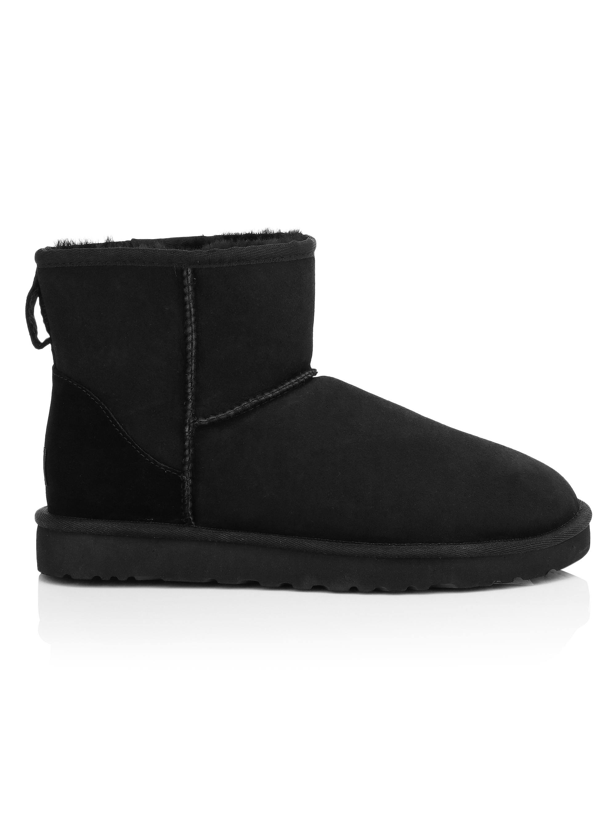 Shop UGG Classic Heritage Suede u0026 Shearling Classic Mini Bomber Boots |  Saks Fifth Avenue