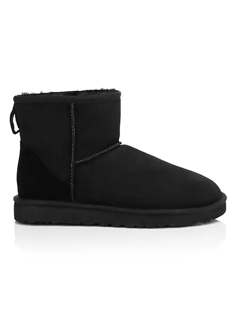 Buy UGG Classic Mini Leather Black Boots from the Next UK online shop