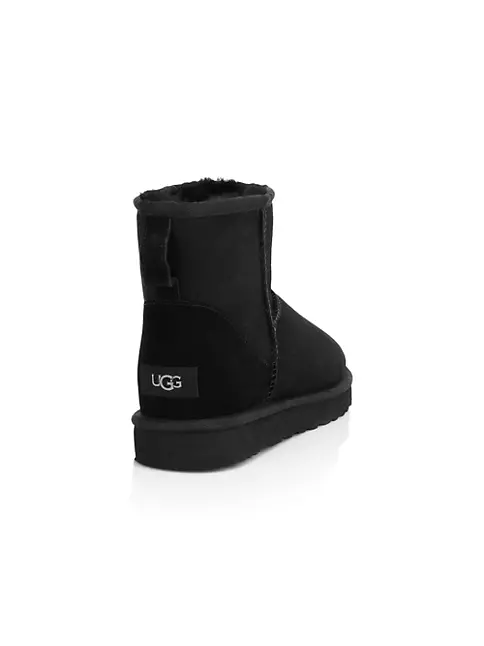 Shop UGG Classic Heritage Suede & Shearling Classic Mini Bomber
