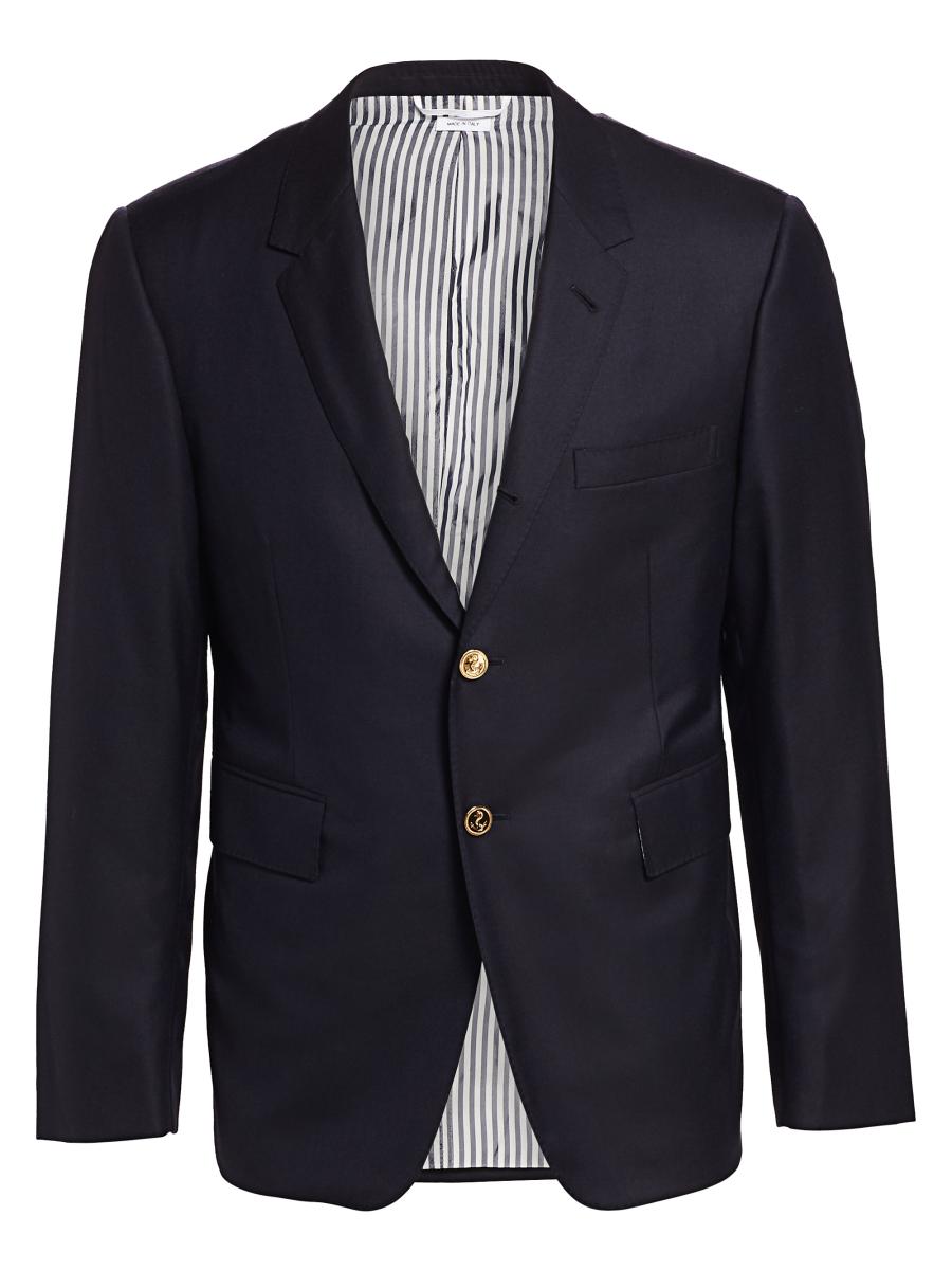 Thom Browne Men's Classic Wool Super 120s Wool Sport Jacket In Black