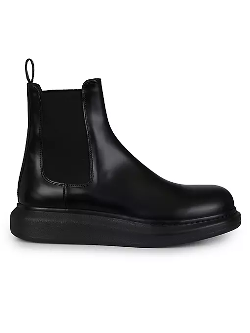 Alexander McQueen - Platform Leather Chelsea Boots