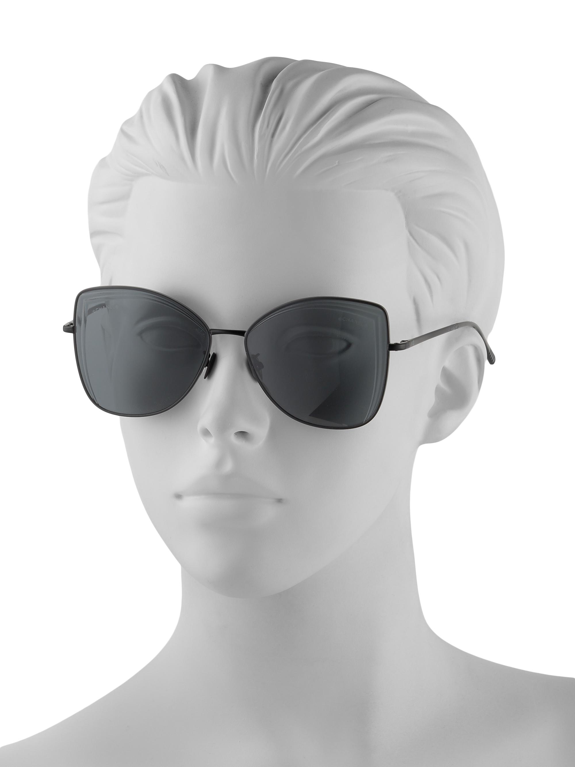 CHANEL 57MM Square Sunglasses | Saks Fifth Avenue