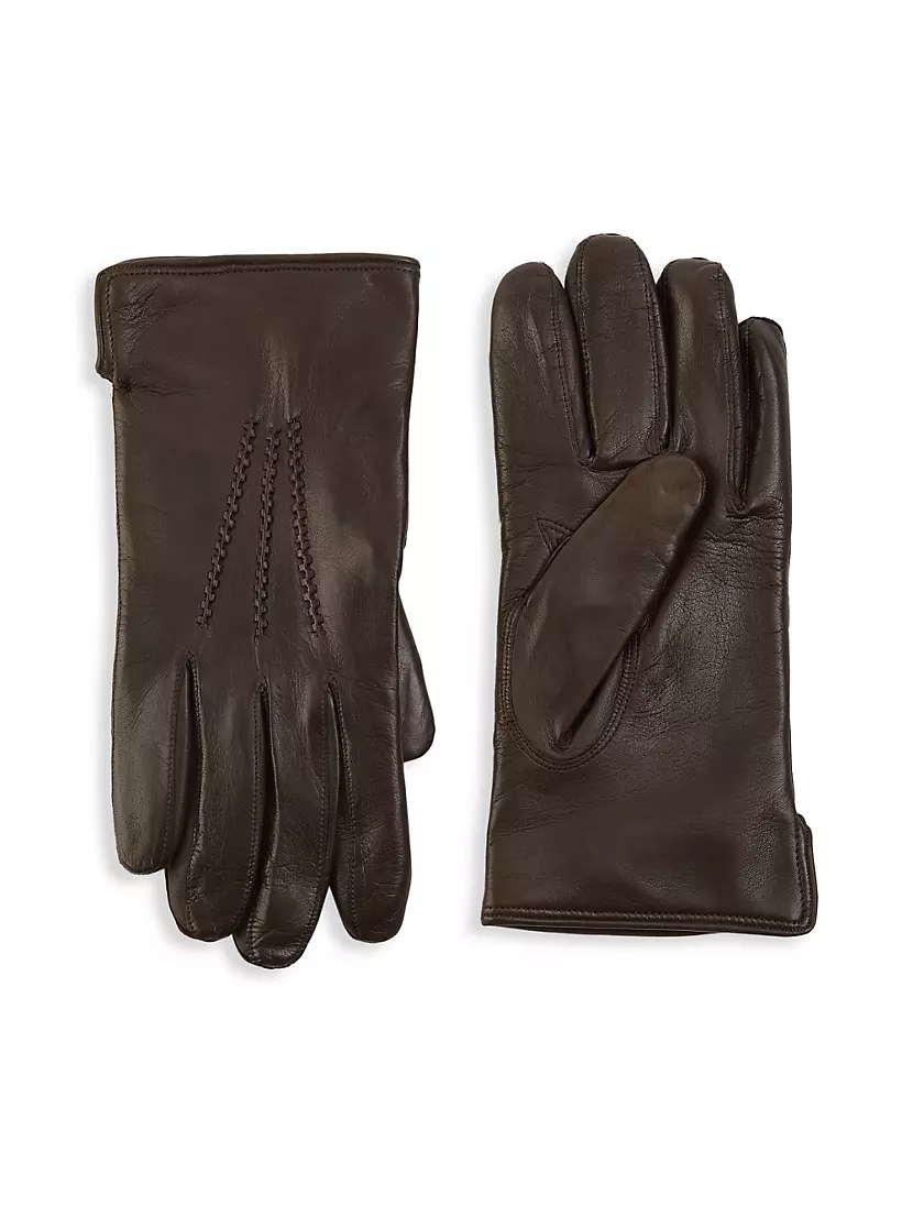 Saks Fifth Avenue COLLECTION Leather Touch Tech Gloves