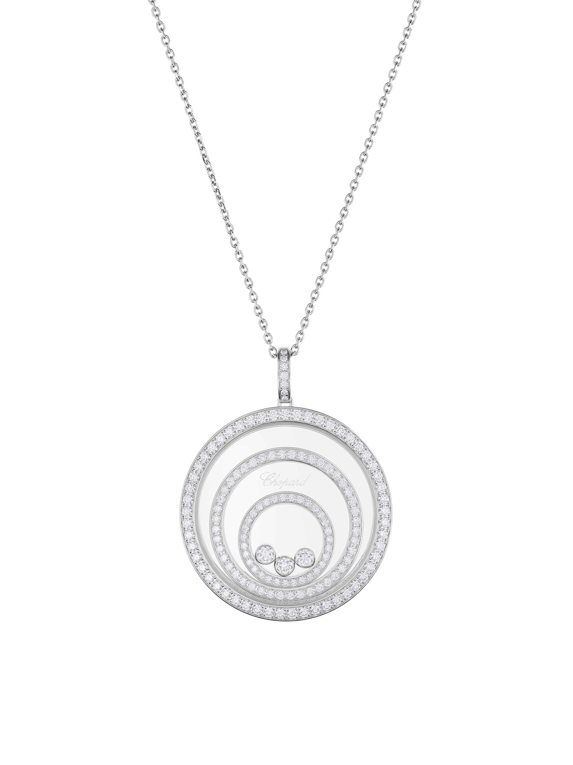 Chopard Women's Happy Spirit 18K White Gold & Diamond Pendant Necklace - White Gold