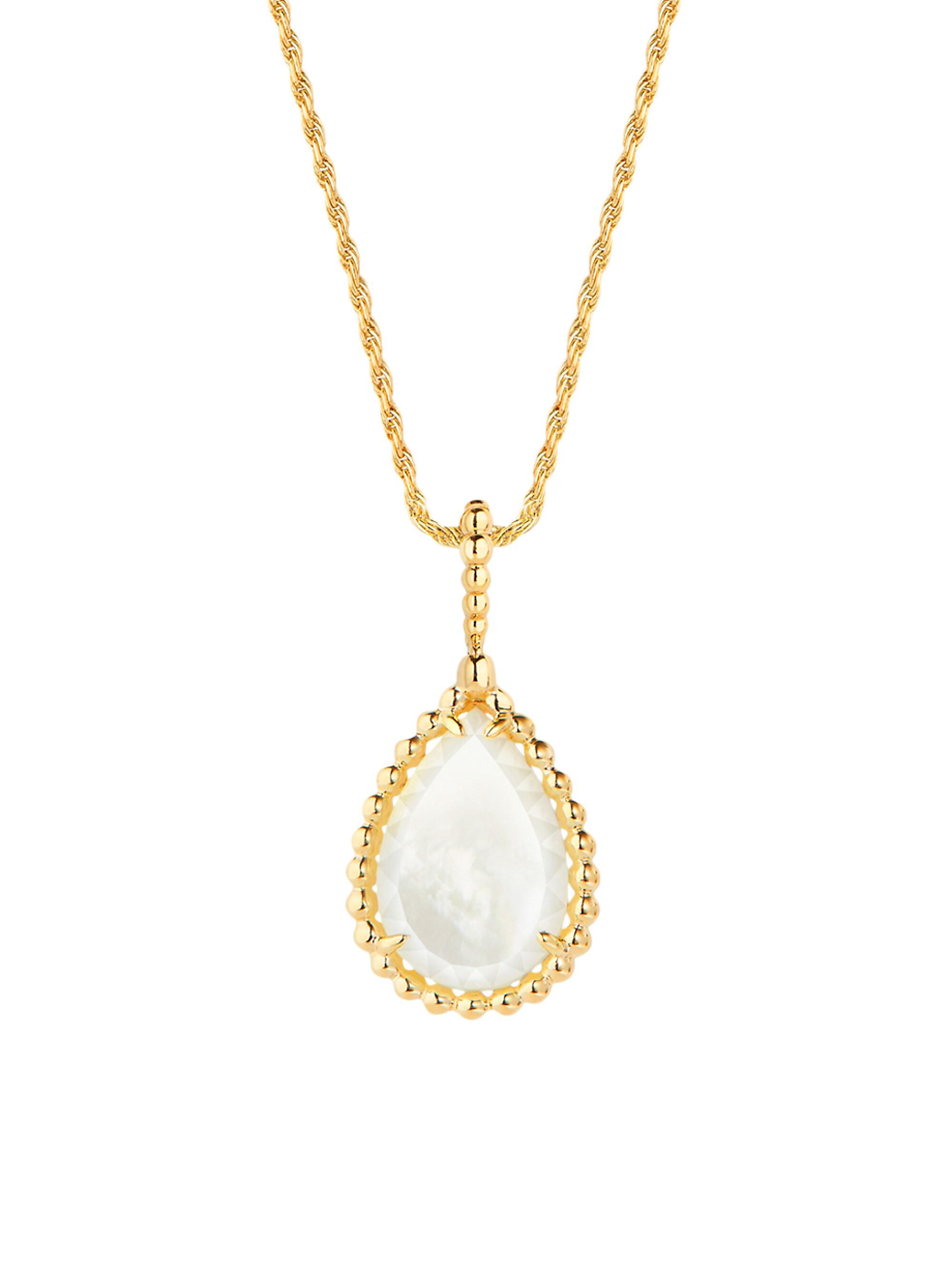 Boucheron Women's Serpent Bohème 18K Yellow Gold & Mother-Of-Pearl Pendant Necklace - Gold