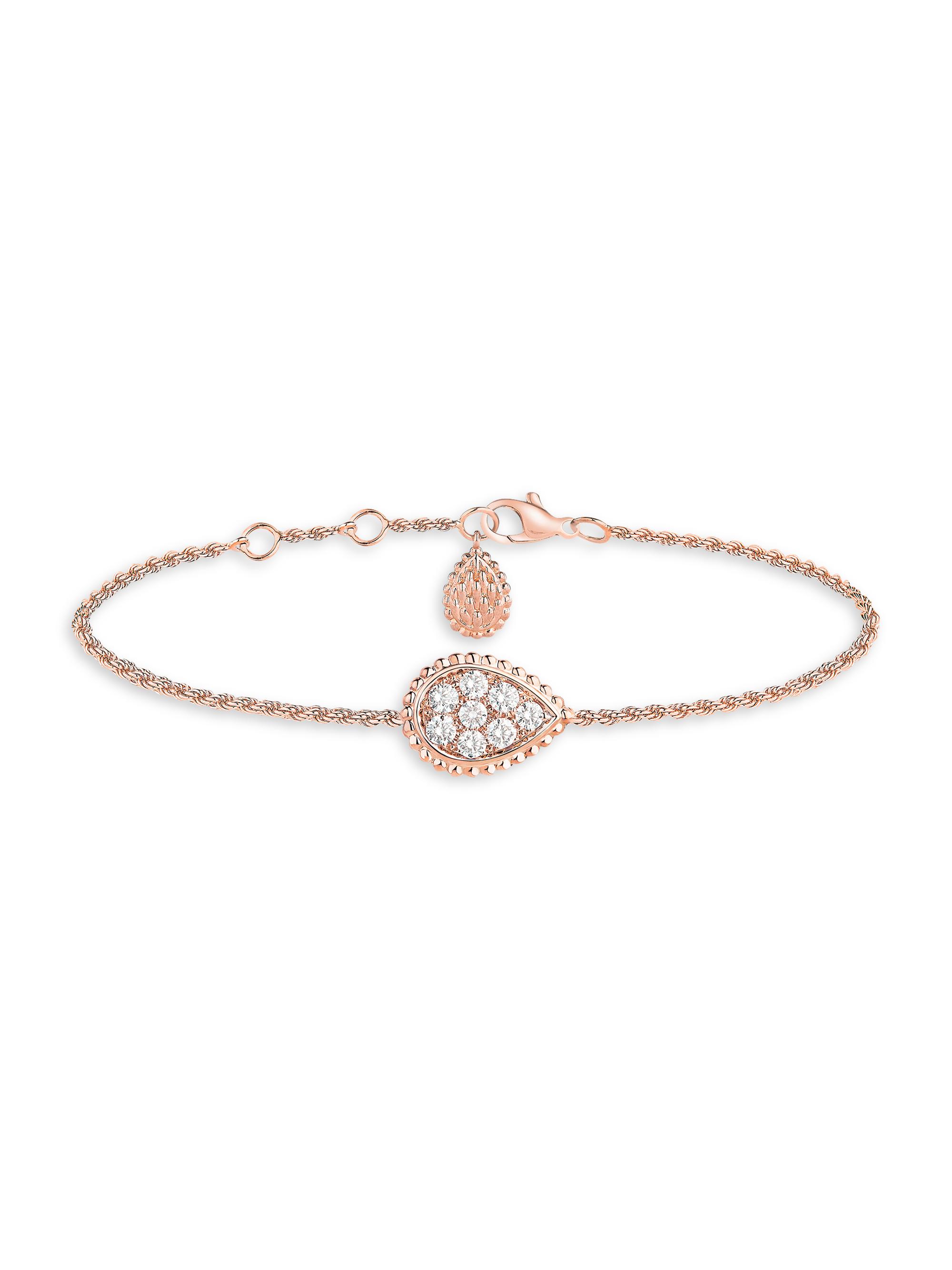 Boucheron Women's Serpent Bohème 18K Rose Gold & Diamond Bracelet - Pink Gold