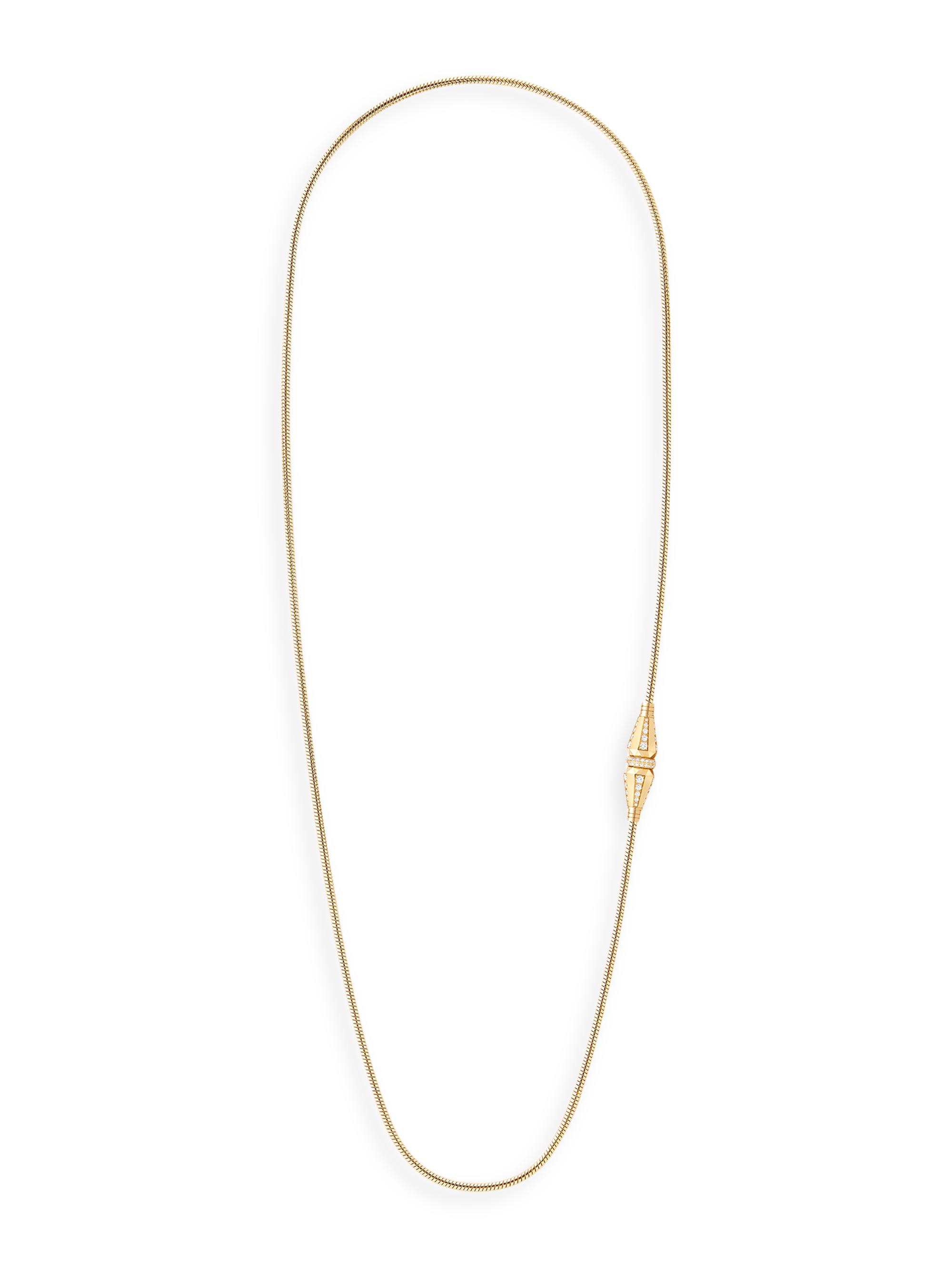 Boucheron Women's Jack De  18K Yellow Gold & Diamond Triple-Wrap Cable Bracelet/Necklace - Yellow Gold