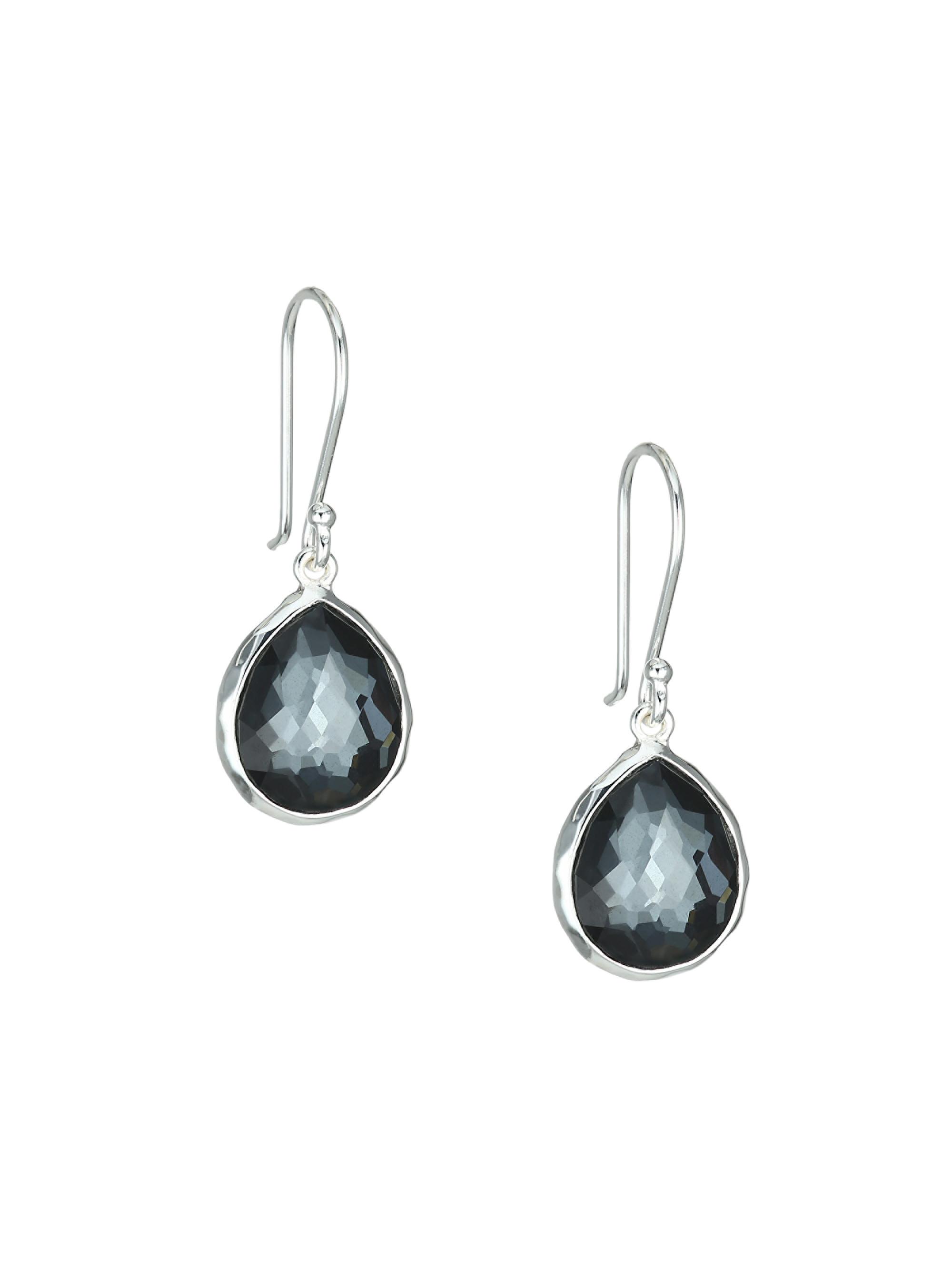 Ippolita Women's Rock Candy Mini Sterling Silver & Doublet Teardrop Earrings - Silver