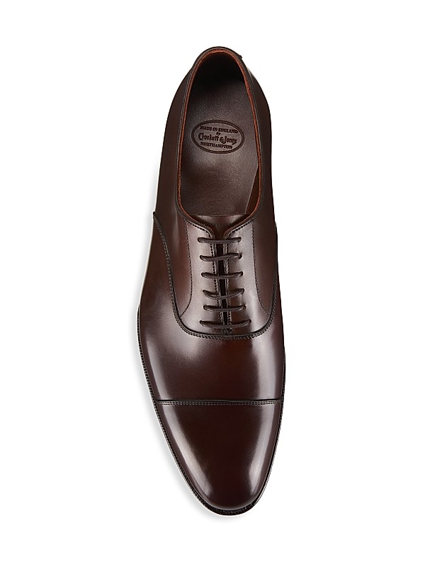 Shop Crockett & Jones Hand Grade Lonsdale Leather Oxford Shop Crockett & Jones Hand Grade Lonsdale Leather Oxford