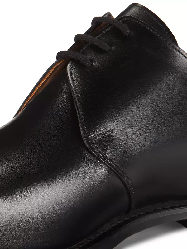 Shop Crockett & Jones Main Highbury Leather Derby Shoes | Saks ...