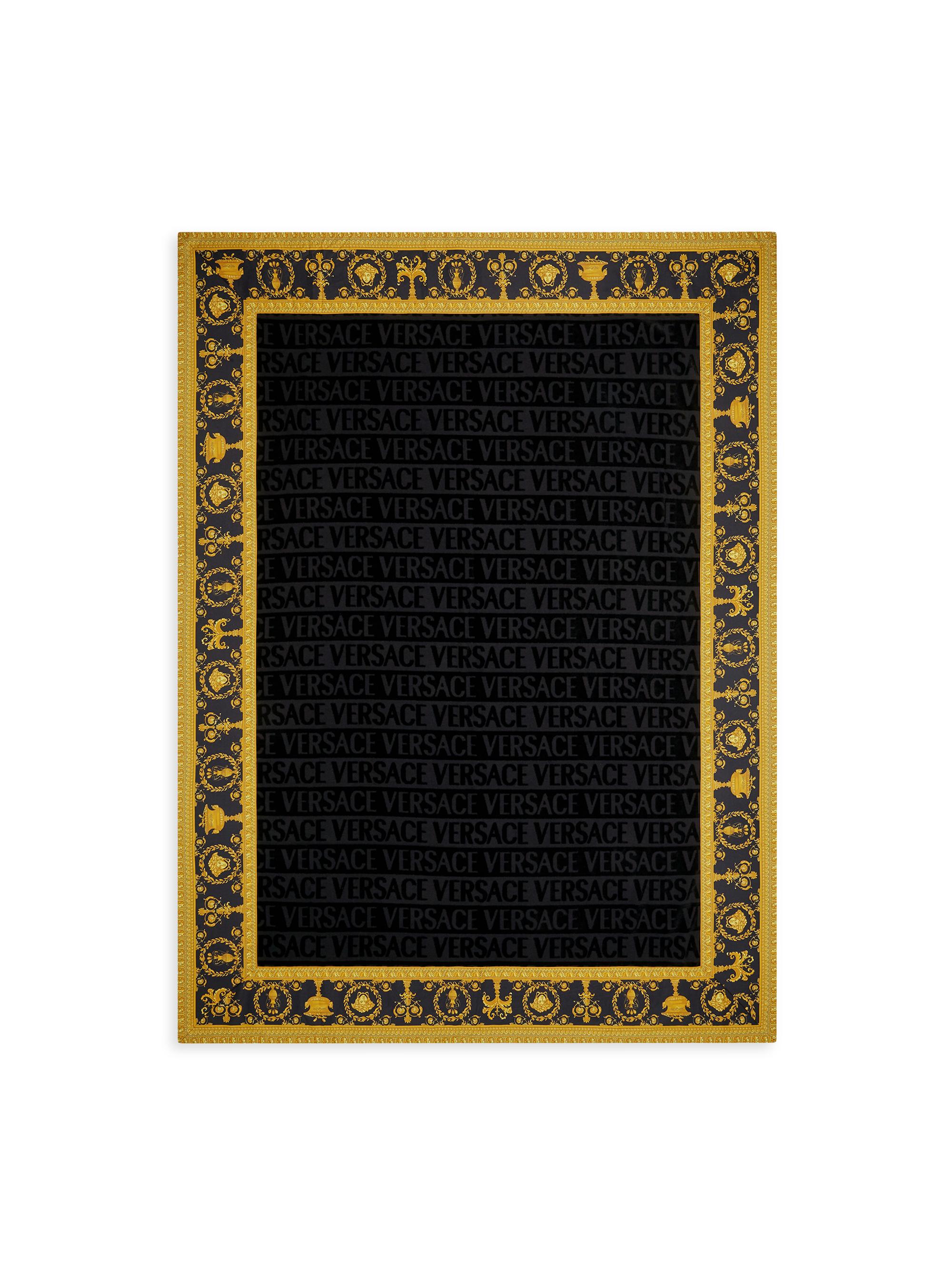 signature baroque print beach towel