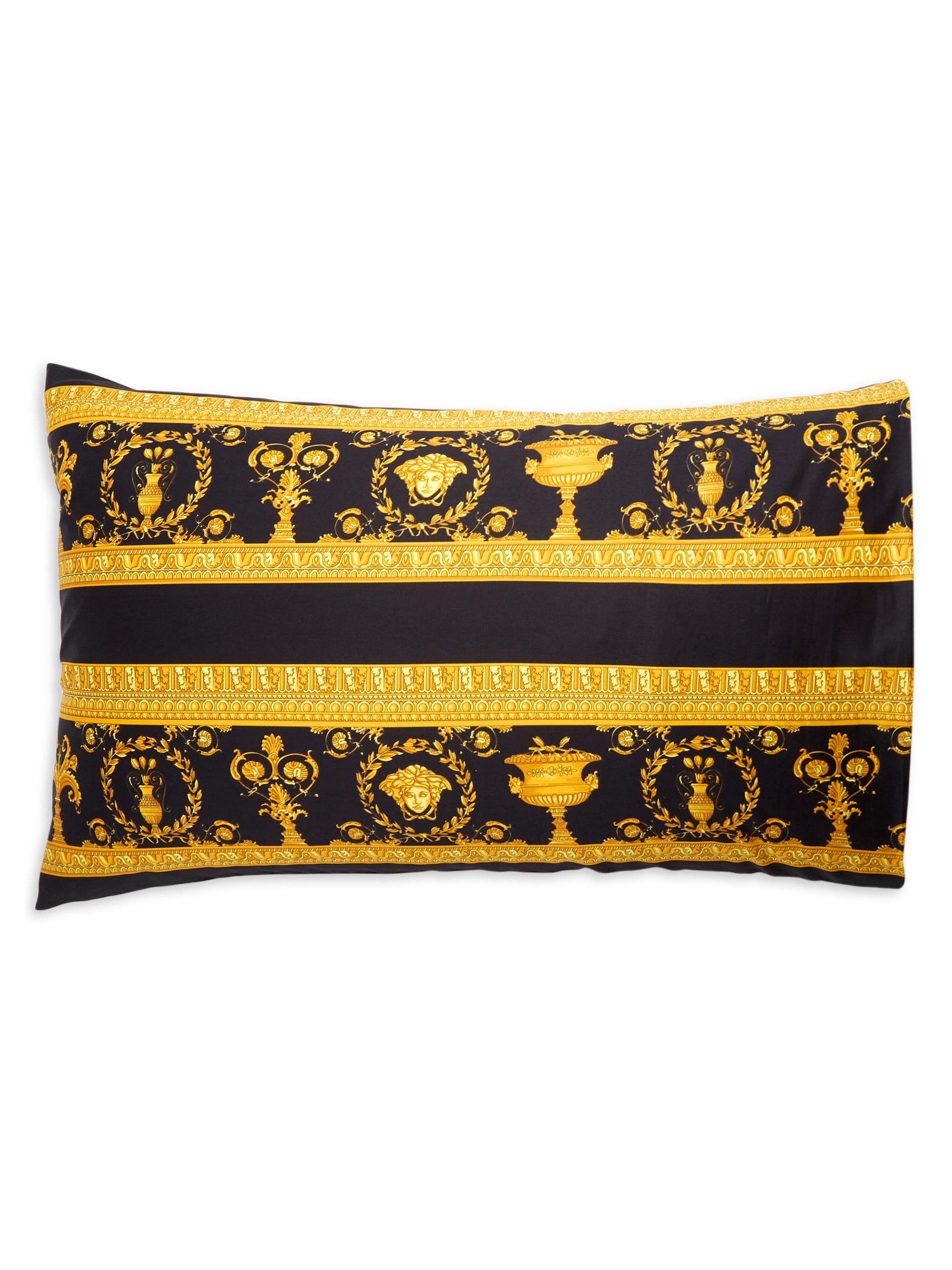 Versace Barocco 2-Piece Pillowcase Set - Black Gold King