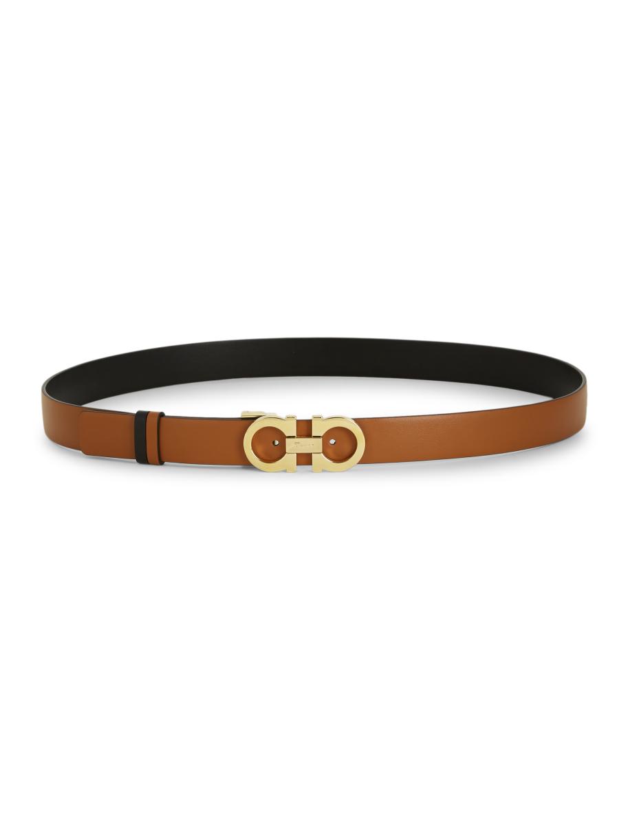 FERRAGAMO Gancini Adjustable Cut-to-Size Reversible Leather