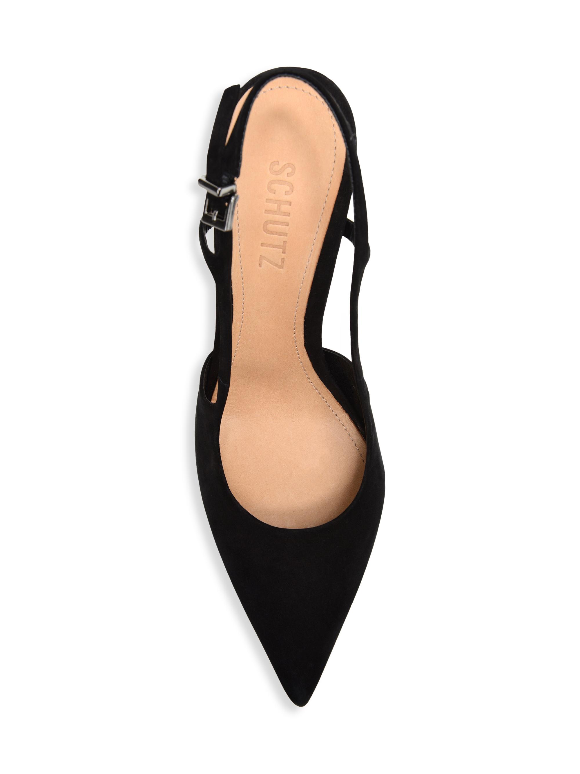 Schutz Boris 75MM Suede Slingback Pumps Saks Fifth Avenue