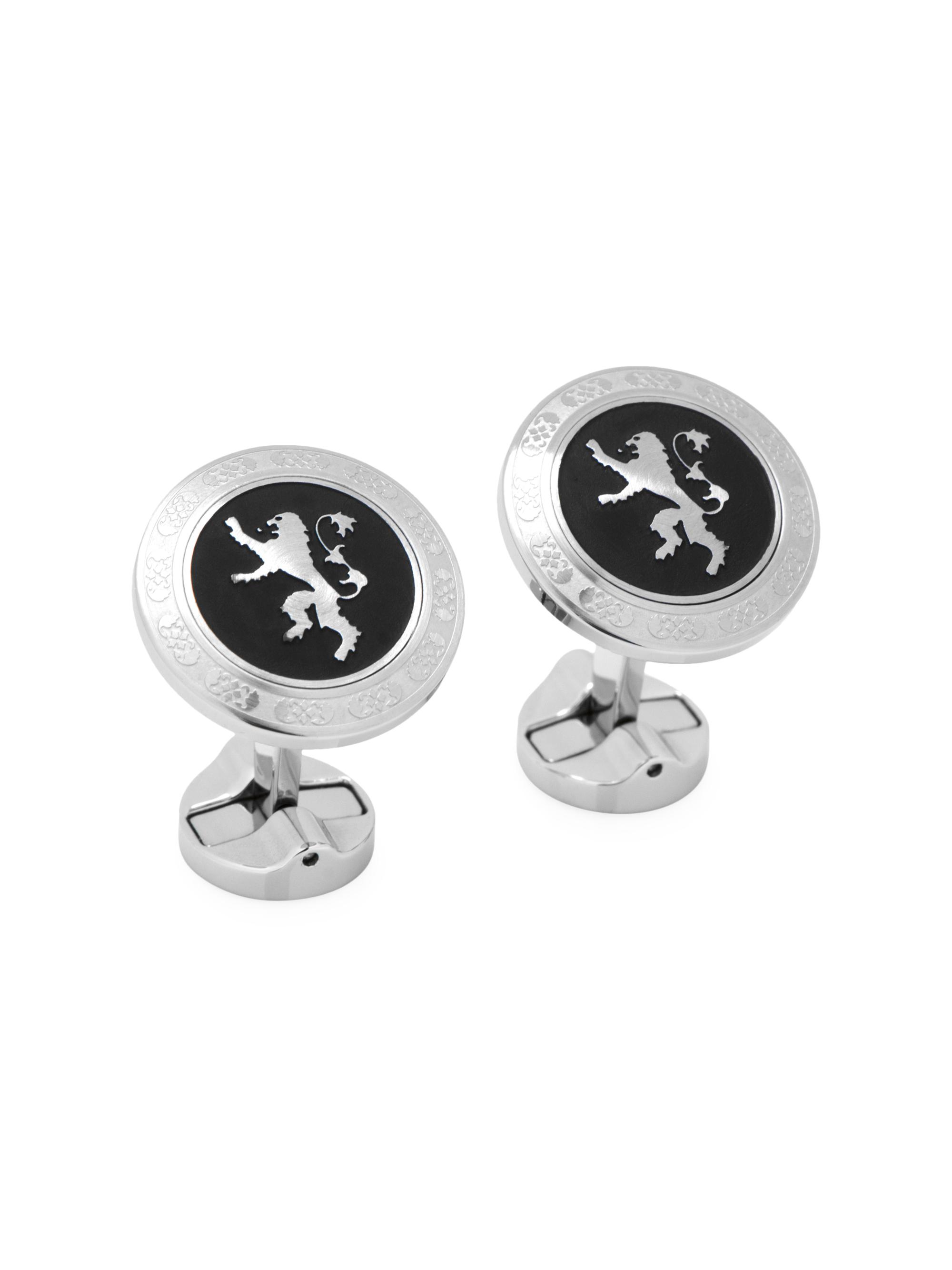 Cufflinks, Inc. Men's Game Of Thrones House Lannister Stainless Steel Cufflinks - Black