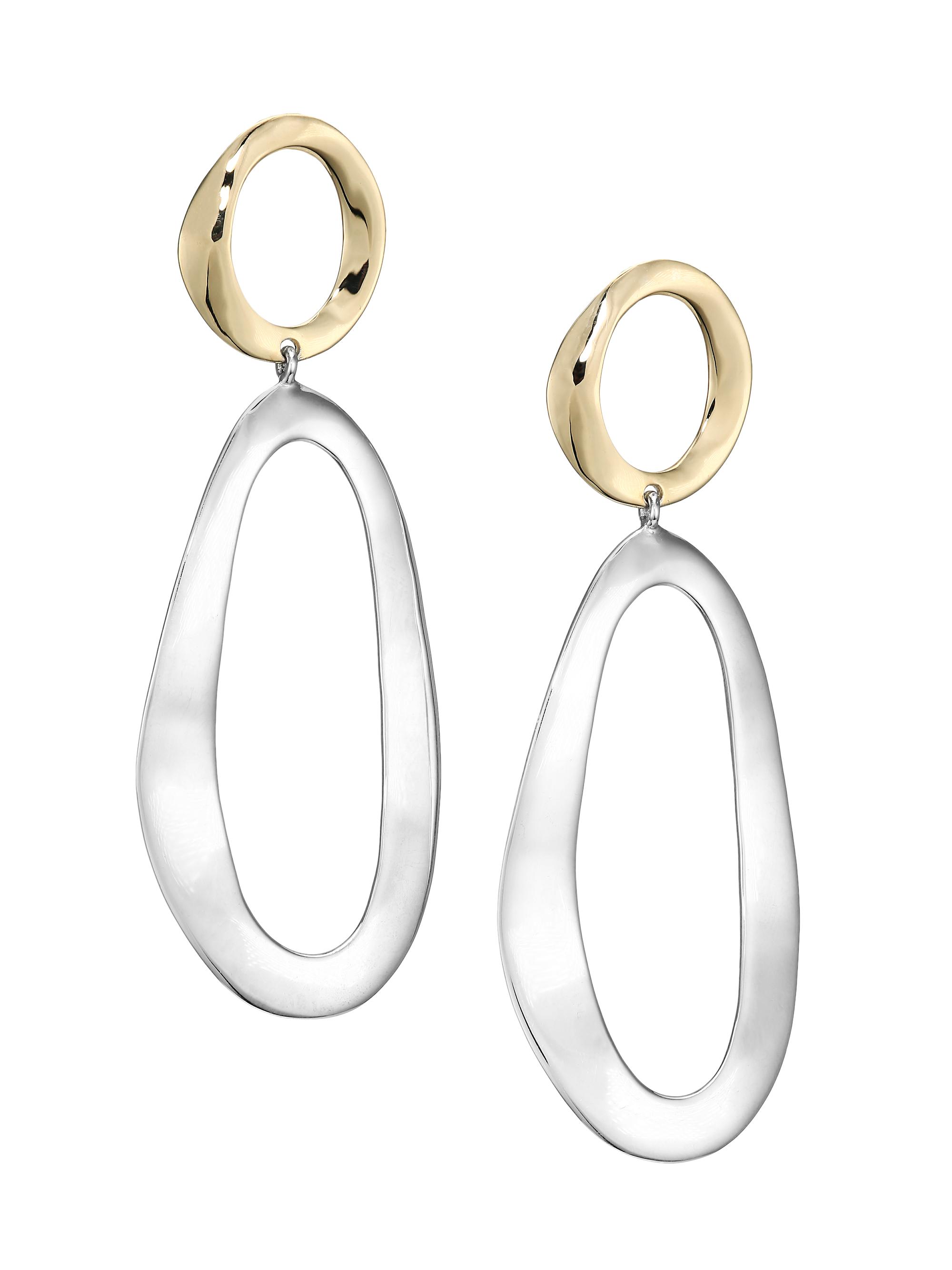 Ippolita Women's Classico  Chimera Two-Tone Smooth Snowman Double-Drop Earrings - Silver