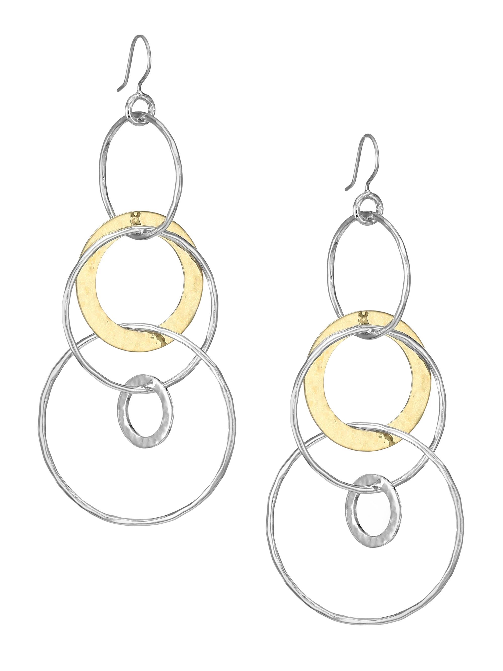 Ippolita Women's Classico Jumbo Chimera Two-Tone Hammered Jet Set Earrings - Silver
