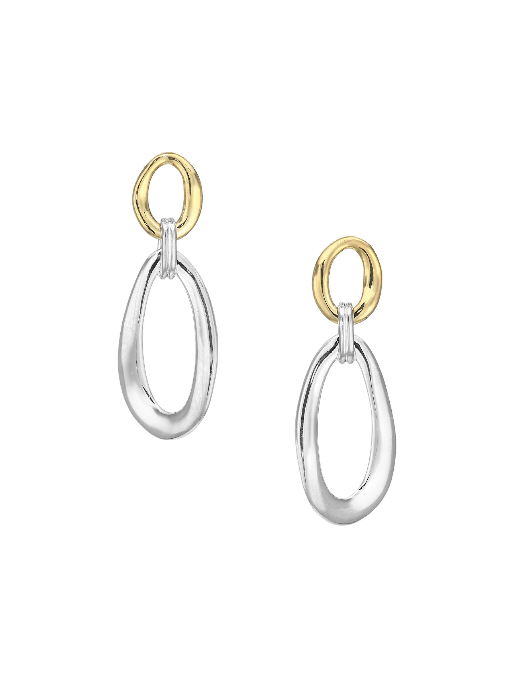 Ippolita Women's Classico  Chimera Two-Tone Smooth Snowman Double-Drop Earrings - Silver